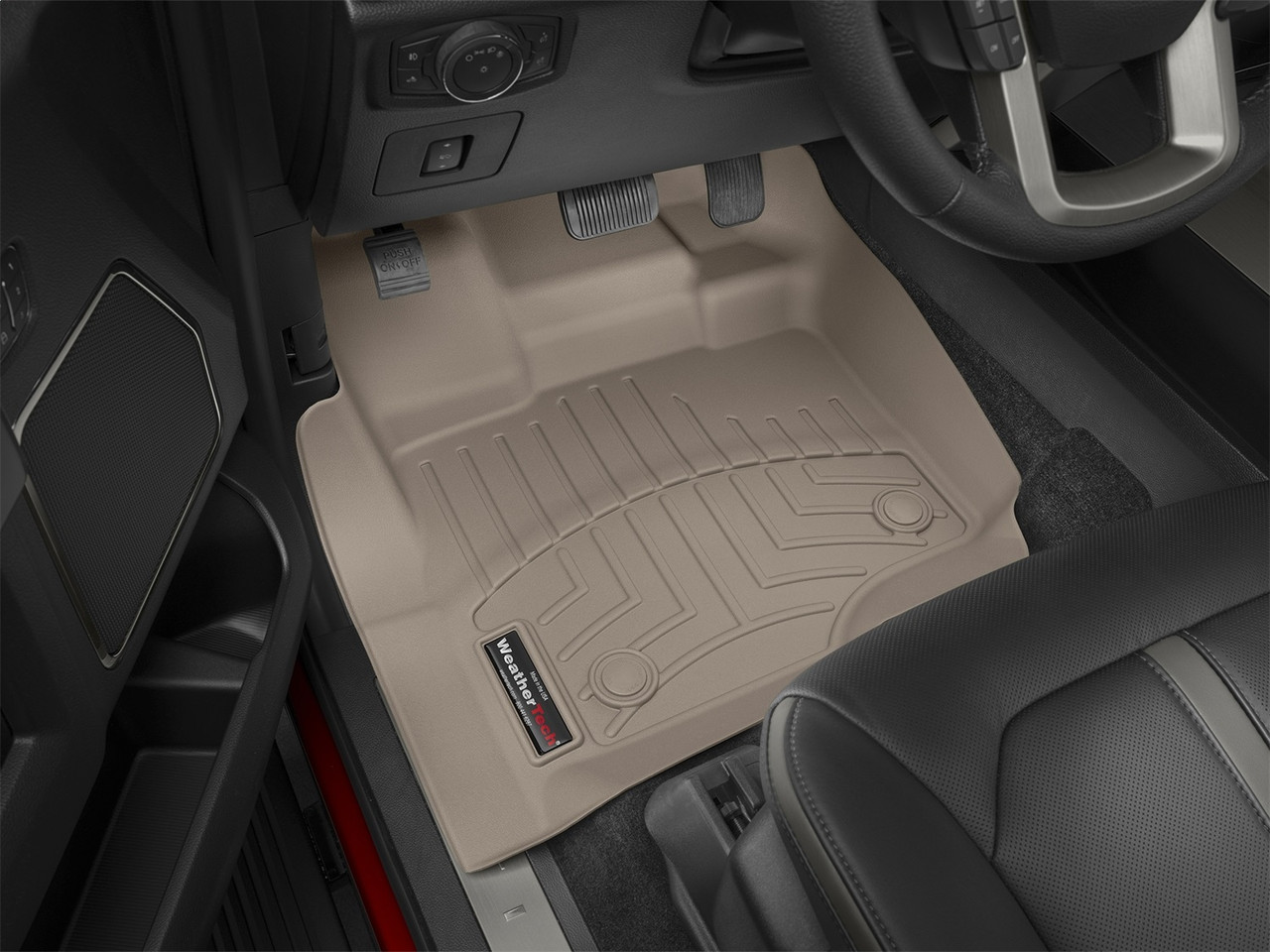WeatherTech FloorLinerTM DigitalFit; Tan; Front 456971 thumbnail 0