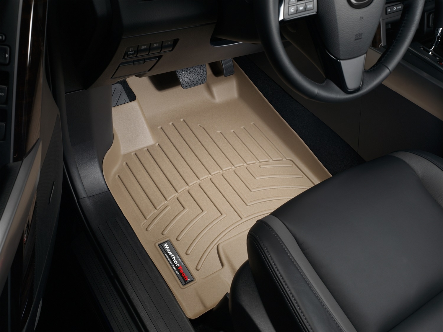 WeatherTech FloorLinerTM DigitalFit; Tan; Front 451531 thumbnail 1