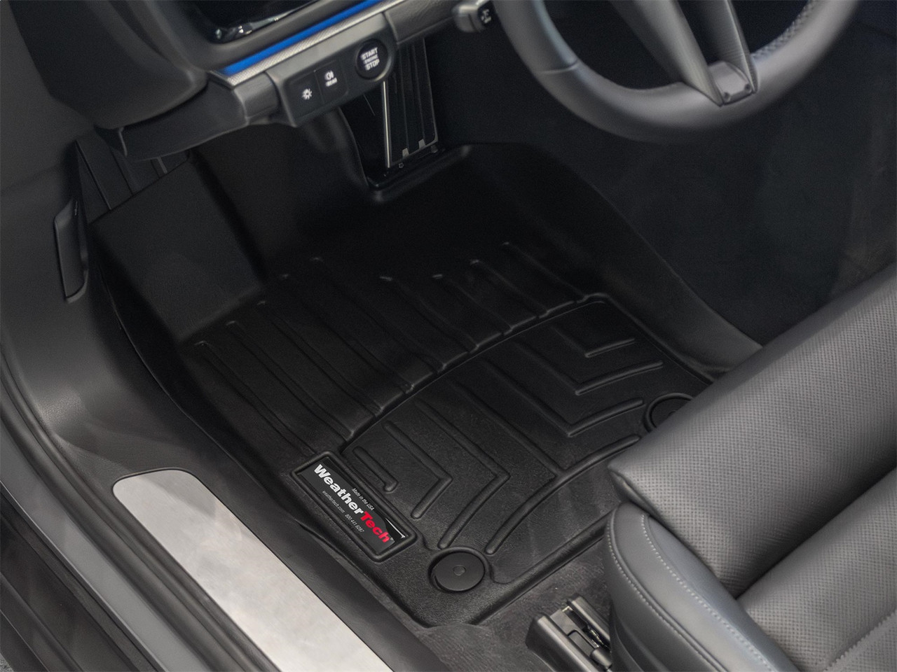 WeatherTech FloorLinerTM DigitalFit; Black; Front 4419301 thumbnail 1
