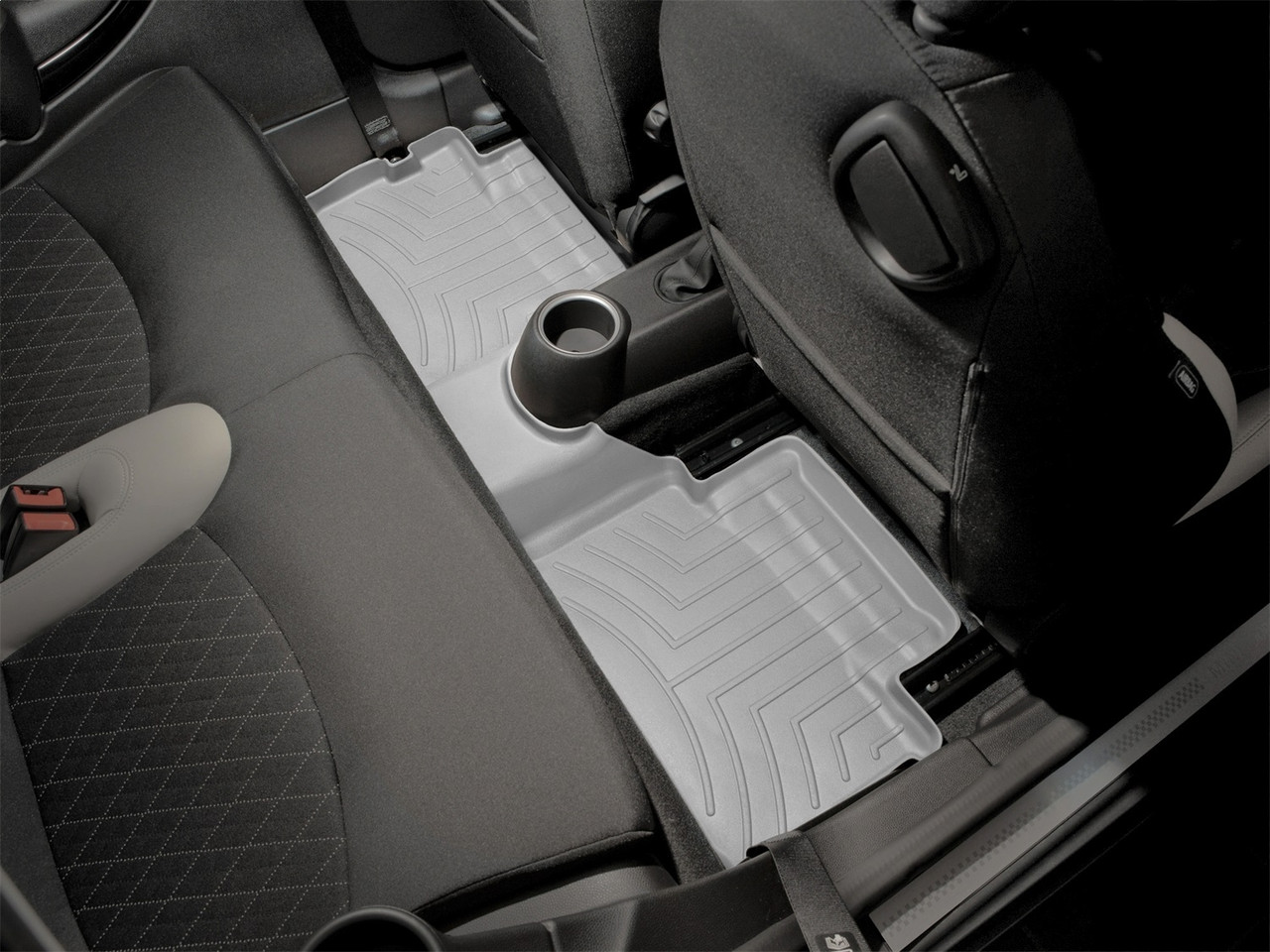 WeatherTech FloorLinerTM DigitalFit; Gray; Rear; 2 Piece 461363 thumbnail 1
