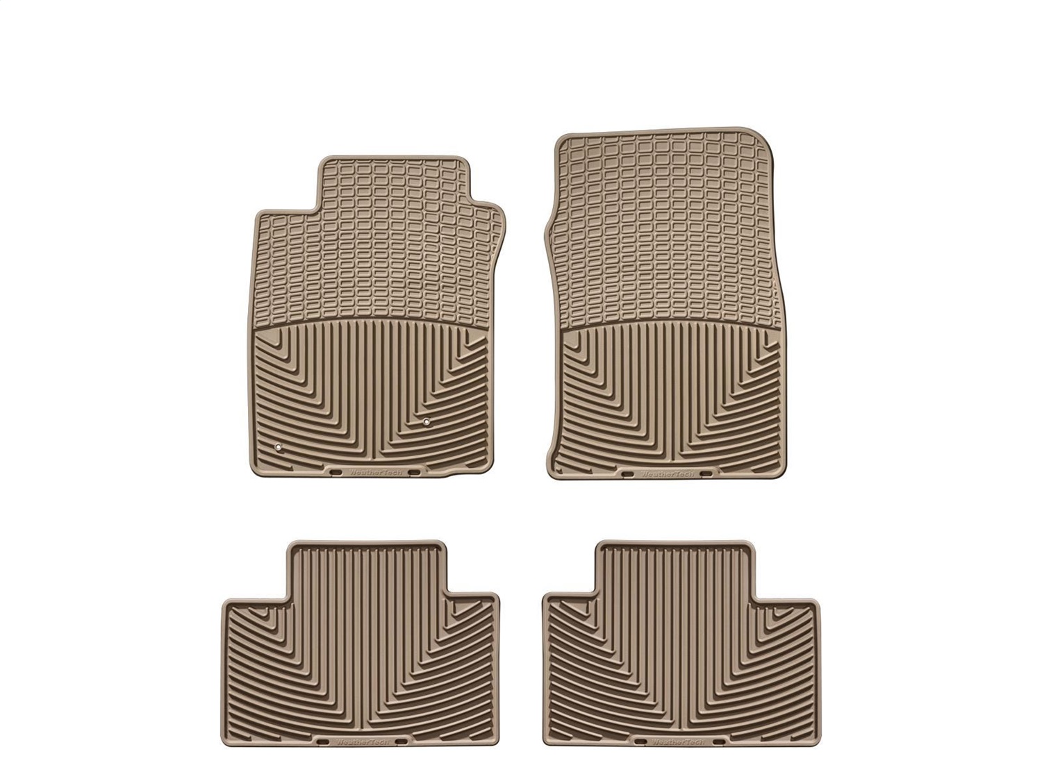 WeatherTech All Weather Floor Mats; Tan; Front and Rear WTLT939136 thumbnail 0