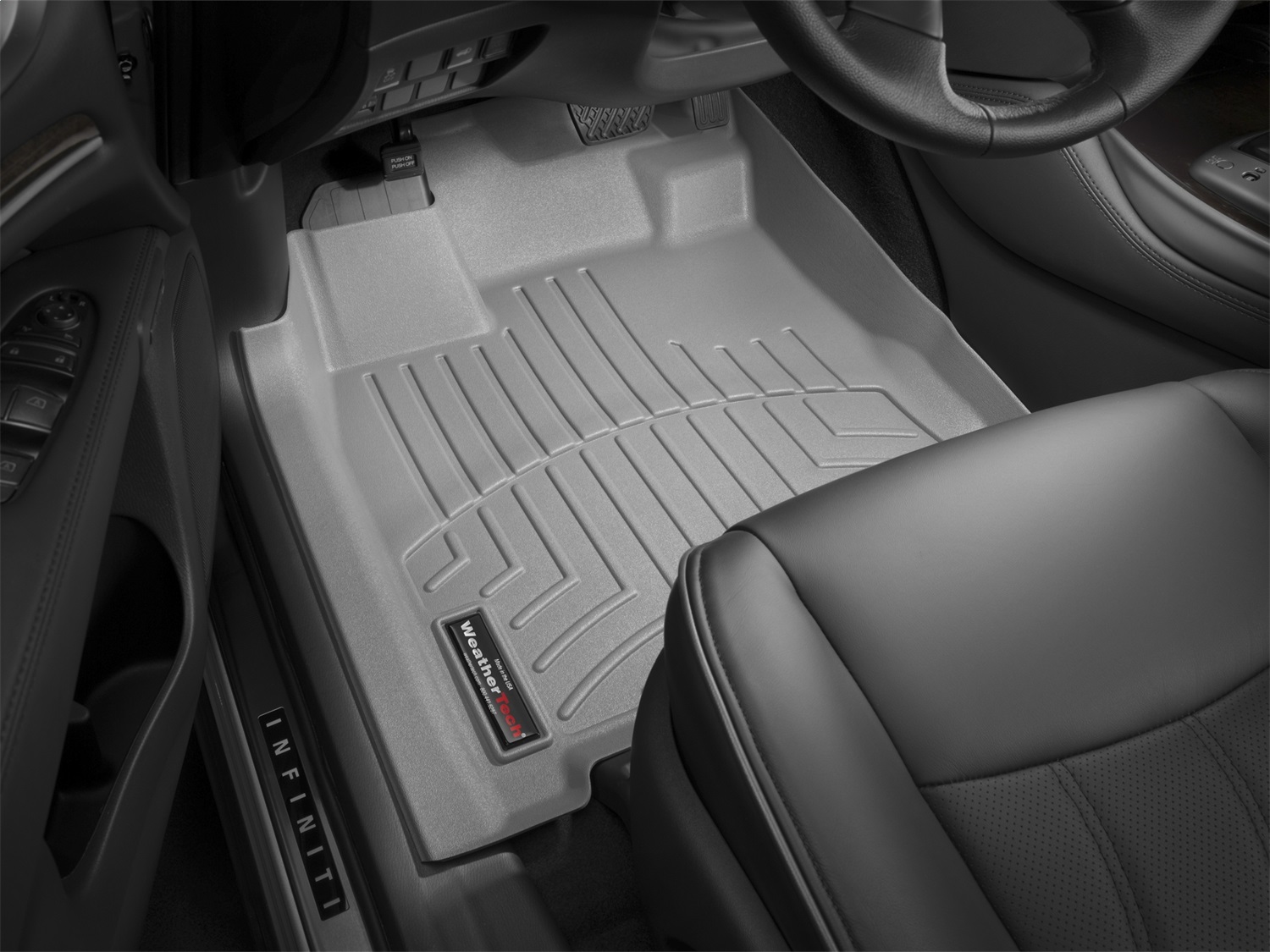 WeatherTech FloorLinerTM DigitalFit; Gray; Front 464451 thumbnail 1