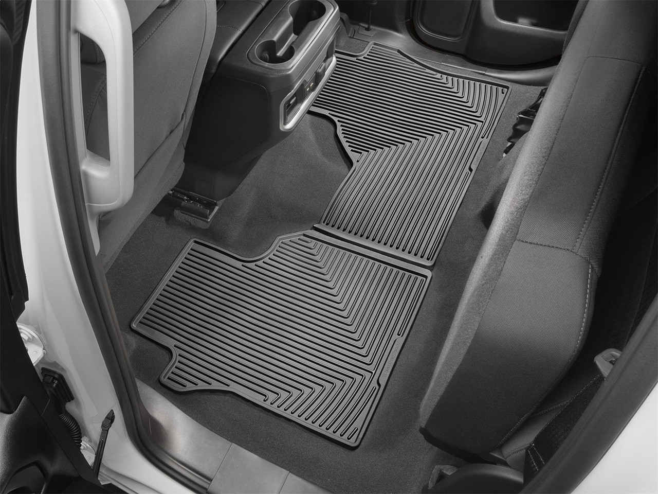 WeatherTech All Weather Floor Mats; Black; Rear W490 thumbnail 0