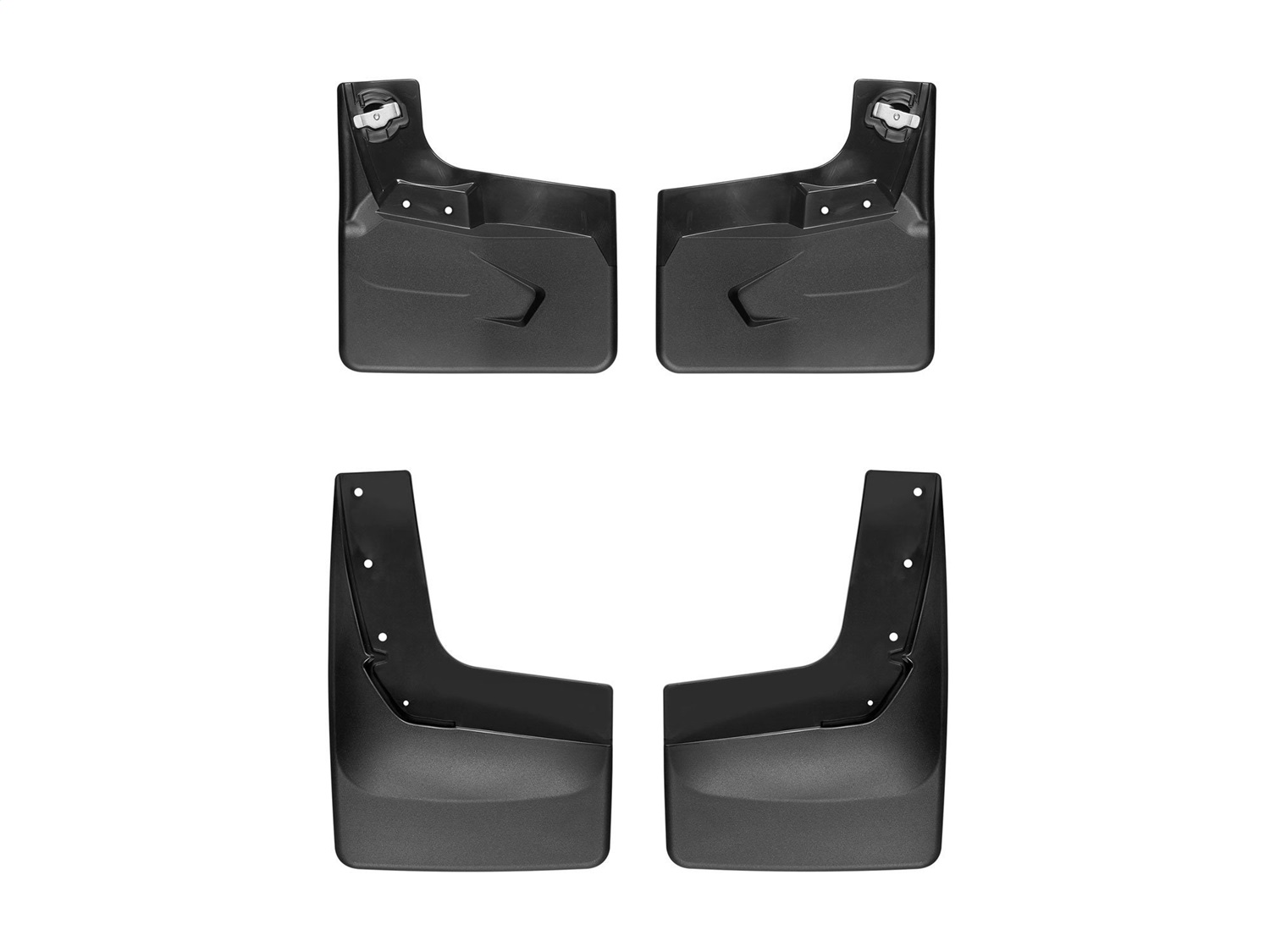 WeatherTech MudFlap No-Drill DigitalFit MudFlap Kit; Black 110088-120088 thumbnail 0