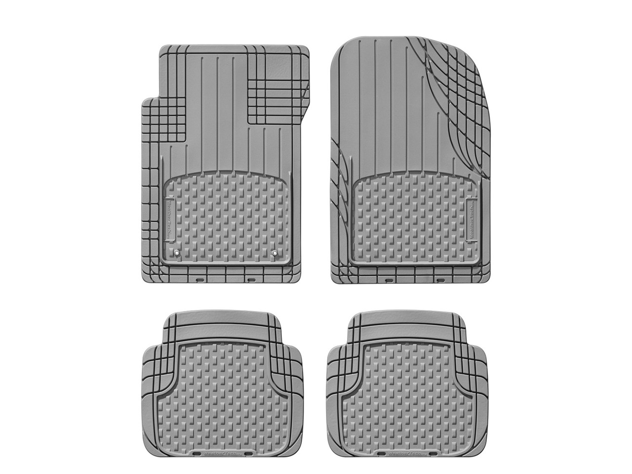WeatherTech Universal All Vehicle Mat; Gray; Front and Rear; 2nd Row 1 pc. Over The Hump 11AVMOTHSG thumbnail 1