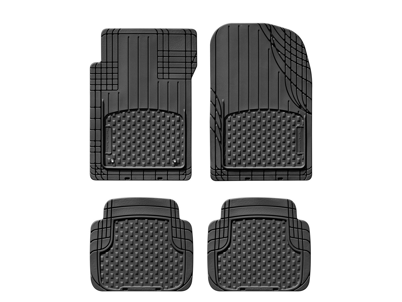 WeatherTech Universal All Vehicle Mat; Front and Rear; Heavy Duty; Black 11AVMSBHD thumbnail 1