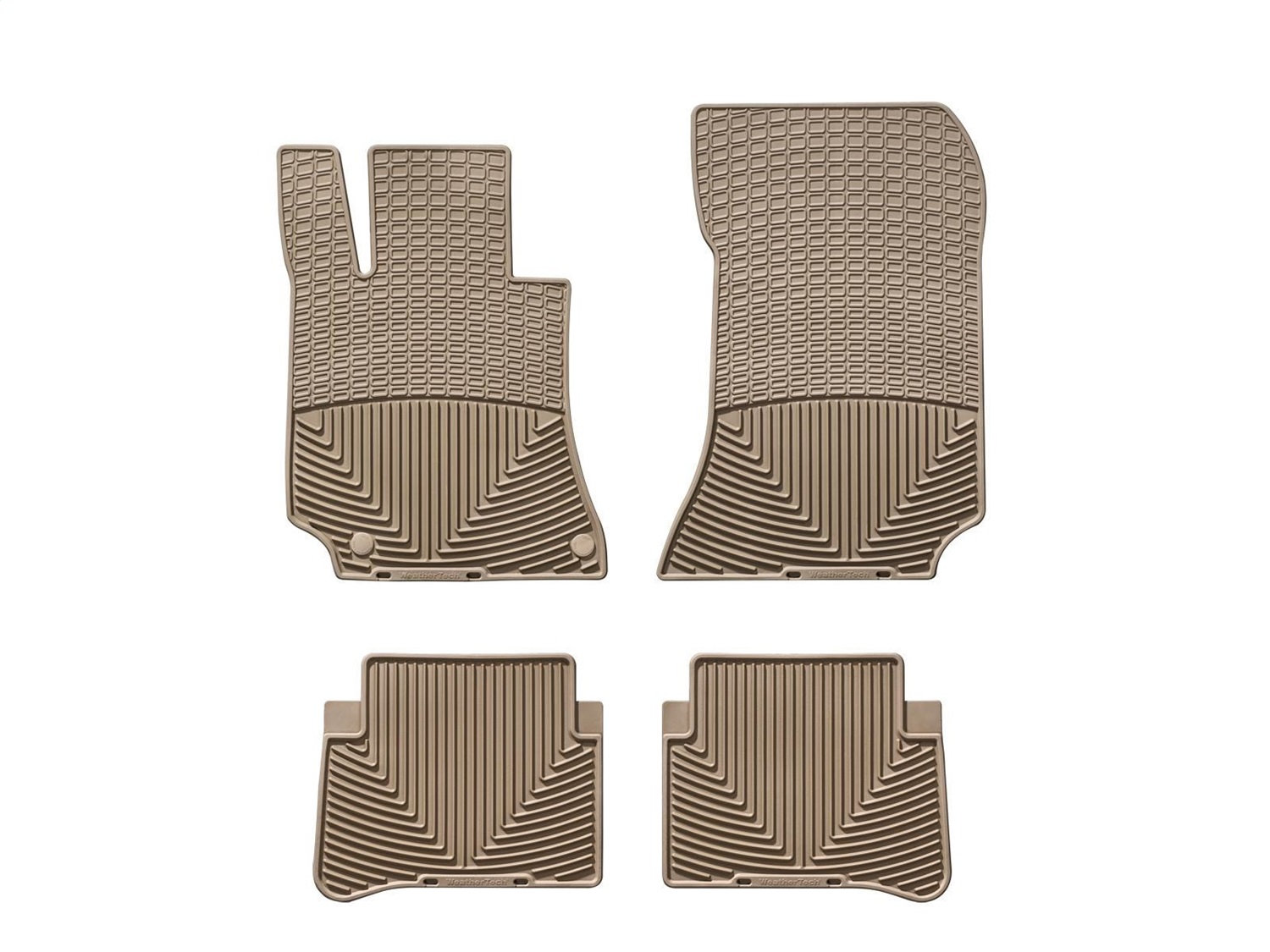 WeatherTech All Weather Floor Mats; Tan; Front and Rear MB W212 T thumbnail 0