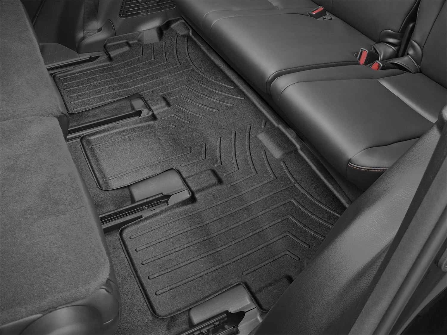 WeatherTech FloorLinerTM DigitalFit; Black; Third Row 446323 thumbnail 0