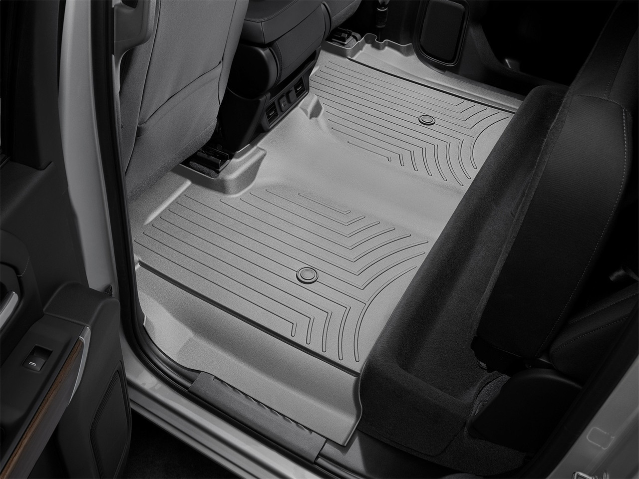 WeatherTech FloorLinerTM DigitalFit; Gray; Rear 4614363 thumbnail 0