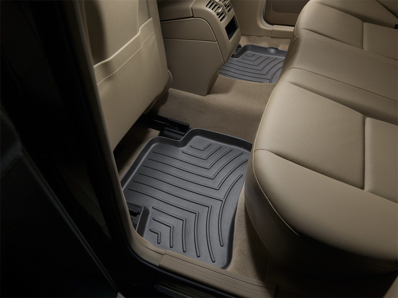 WeatherTech FloorLinerTM DigitalFit; Black; Rear 442102 thumbnail 0