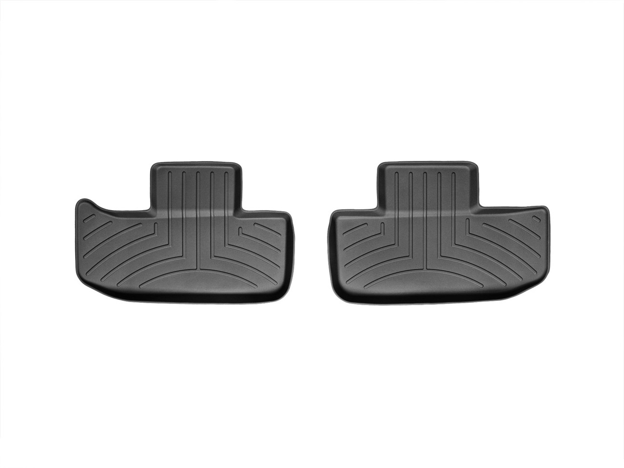 WeatherTech FloorLinerTM DigitalFit; Black; Rear; 2 Pieces 443862 thumbnail 1