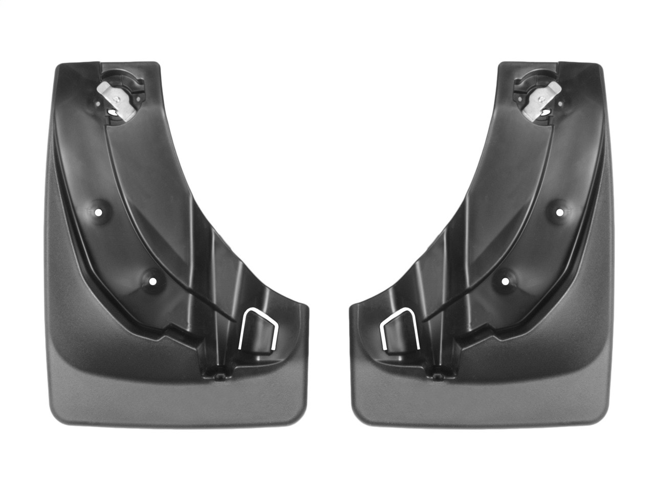 WeatherTech MudFlap No-Drill DigitalFit; Black 110039 thumbnail 0