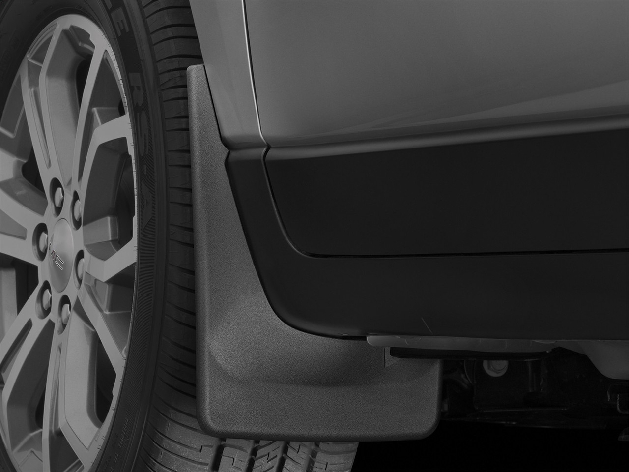WeatherTech MudFlap No-Drill DigitalFit; Black 110043 thumbnail 1