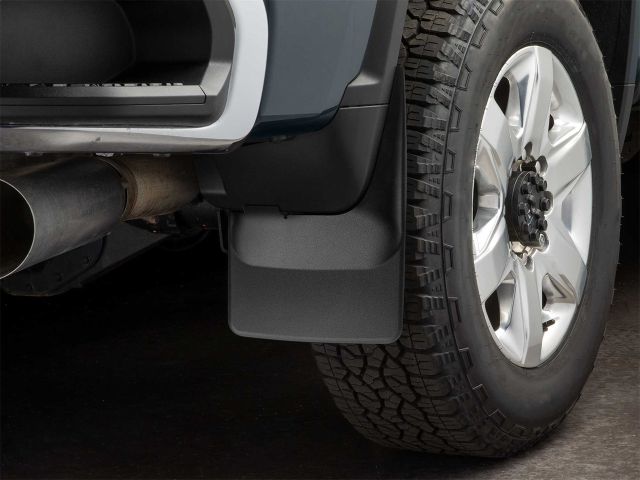 WeatherTech MudFlap No-Drill DigitalFit; Black 120118 thumbnail 1