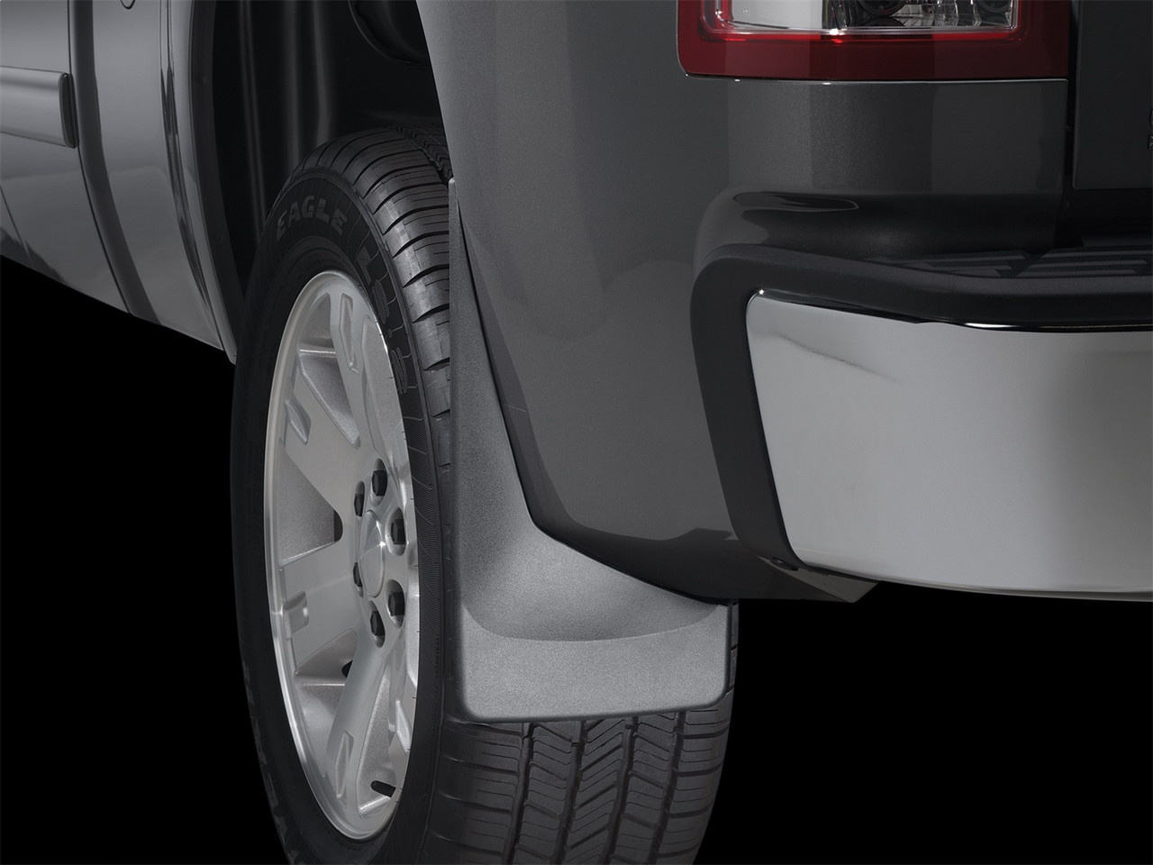 WeatherTech MudFlap No-Drill DigitalFit; Black 120011 thumbnail 1