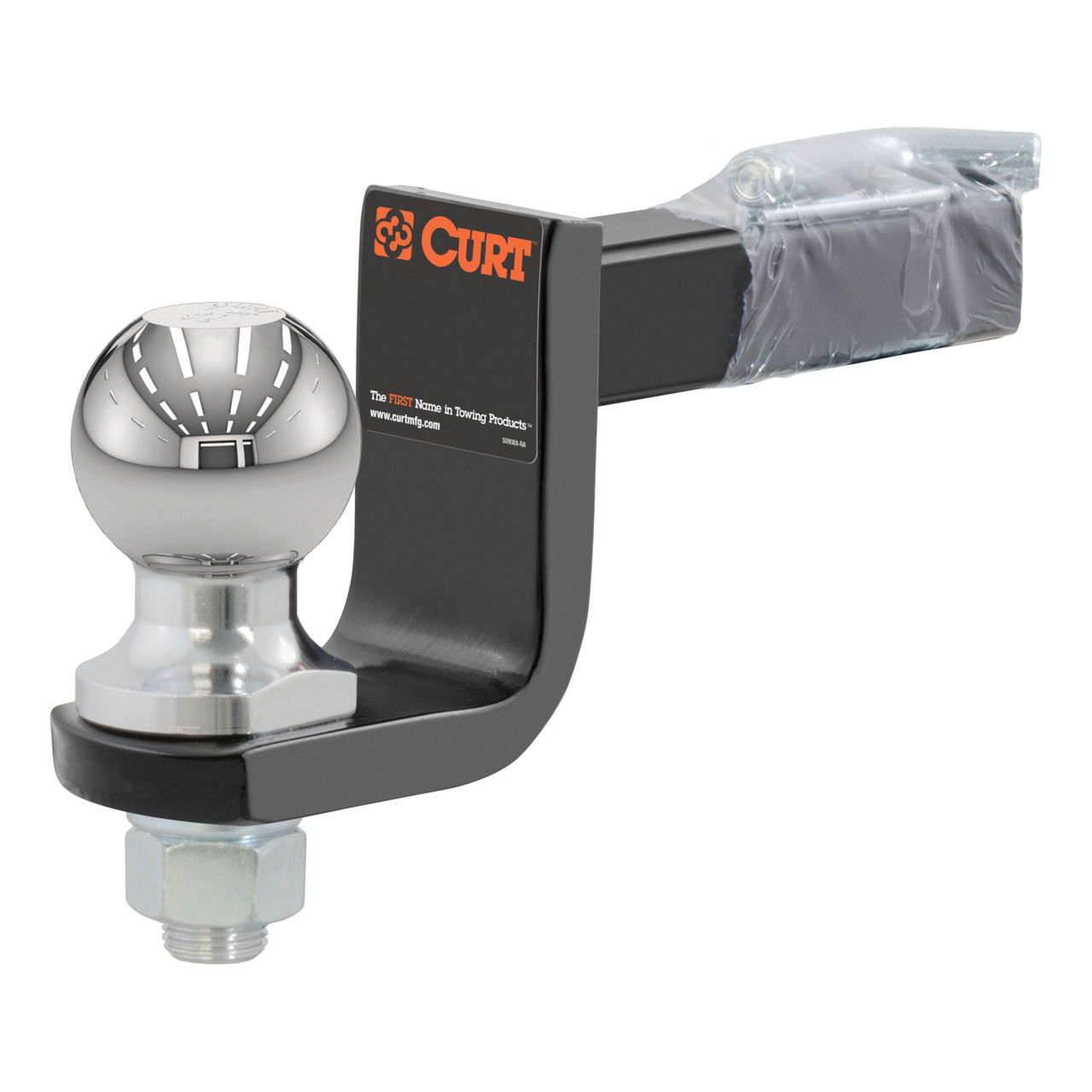 CURT 3,500 lbs Trailer Hitch Ball Mount with Switch Ball Trailer Ball (1-7/8", 2" & 2-5/16" Balls) & 5/8" Hitch Lock (3" Receiver) thumbnail 2