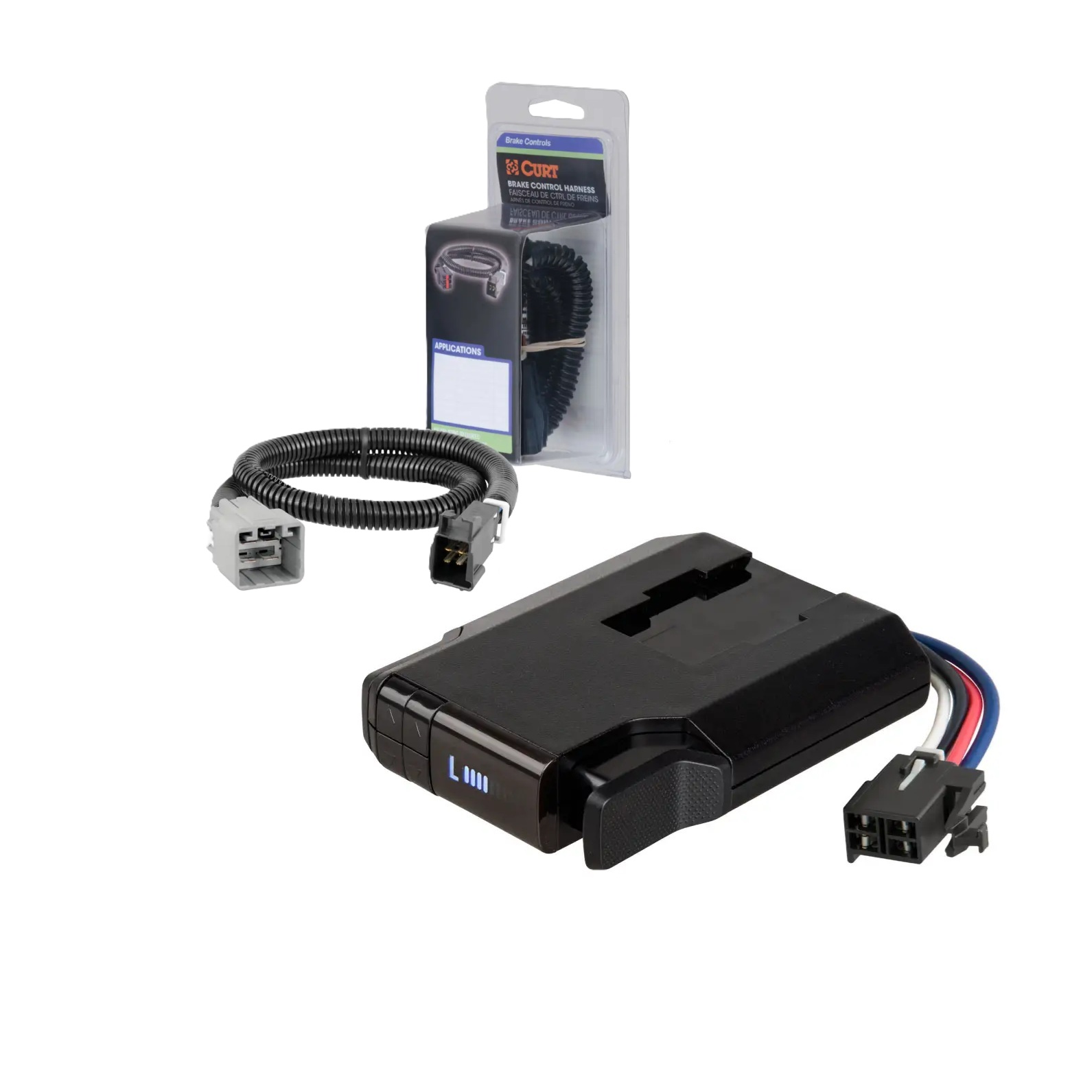 2019-2024 Ram 1500 Classic Without factory integrated brake control (ITBC)CURT Venturer NEXT Time-Delay Trailer Brake Controller Plug & Play Bundle - Low Profile, Adjustable, 1-3 Axles 51116 thumbnail 0