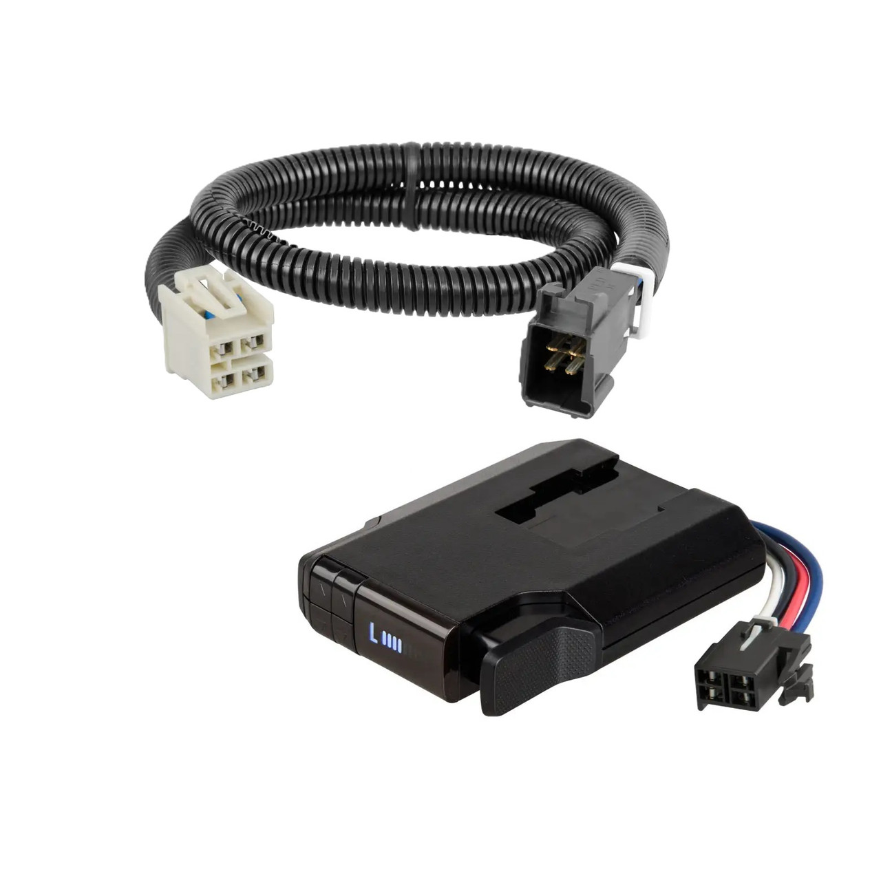 2016-2019 Chevrolet Suburban 3500 HD CURT Venturer NEXT Time-Delay Trailer Brake Controller Plug & Play Bundle - Low Profile, Adjustable, 1-3 Axles 51116 thumbnail 0