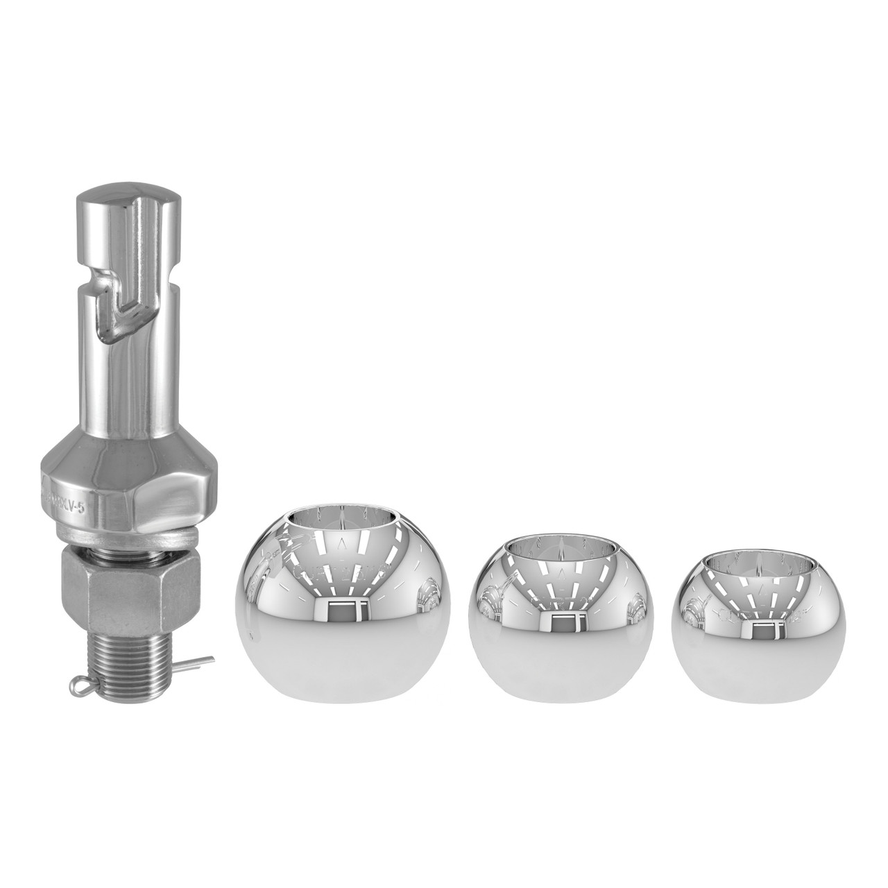 CURT Class 1 Ball Mount (1-1/4" Shank, 2,000 lbs, 1-1/4" Drop, 6-3/4" Long) Trailer Hitch Ball Mount with Switch Ball Trailer Ball (1-7/8", 2", 2-5/16") & Channel Mount Lock Set (5/8" Diameter) thumbnail 6