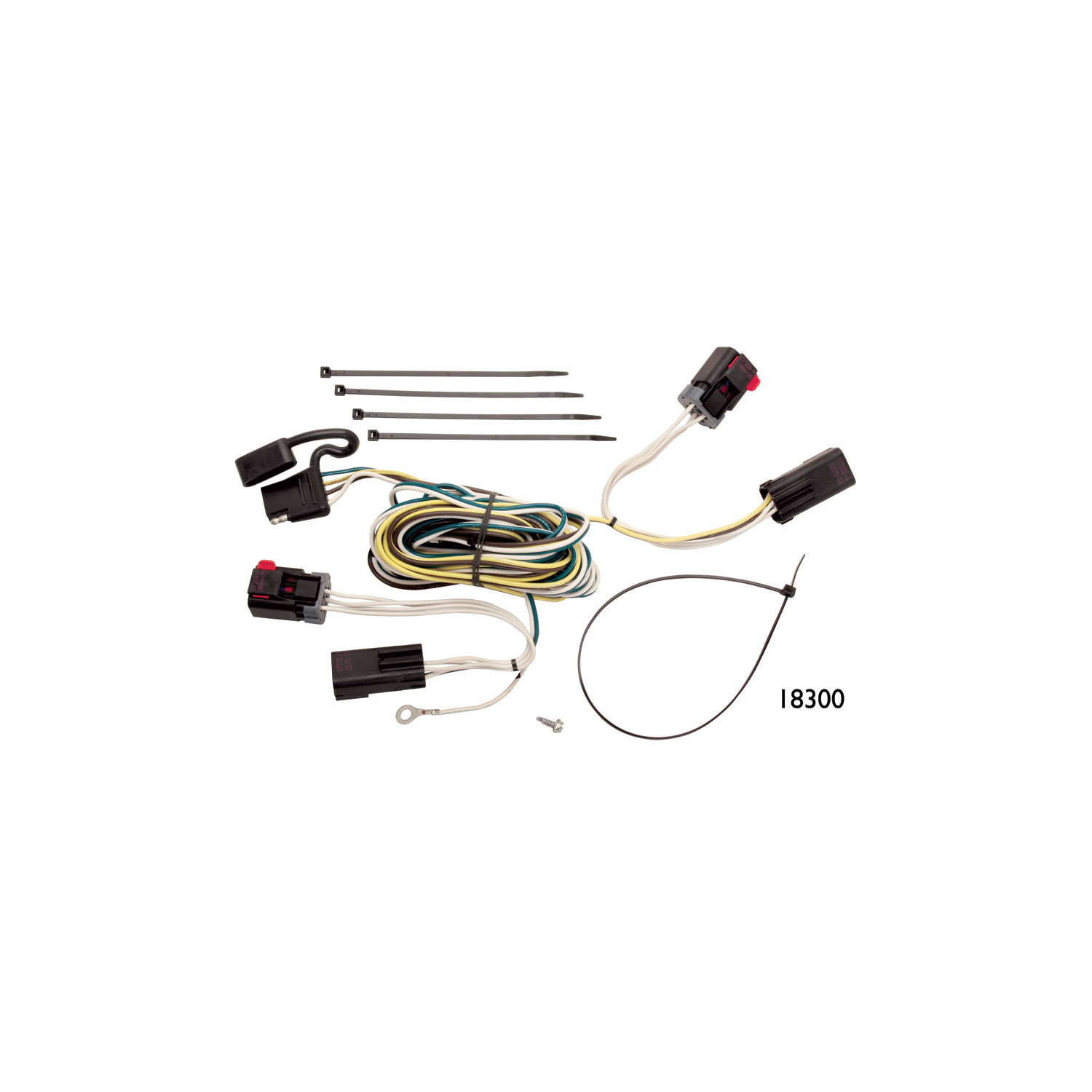 2005-2007 Chrysler Town & Country w/Stow & Go Seats Draw-tite Class 3 Trailer Hitch, 2 Inch Square Receiver Bundle w/ Plug-n-Play T-One Wiring Harness thumbnail 1