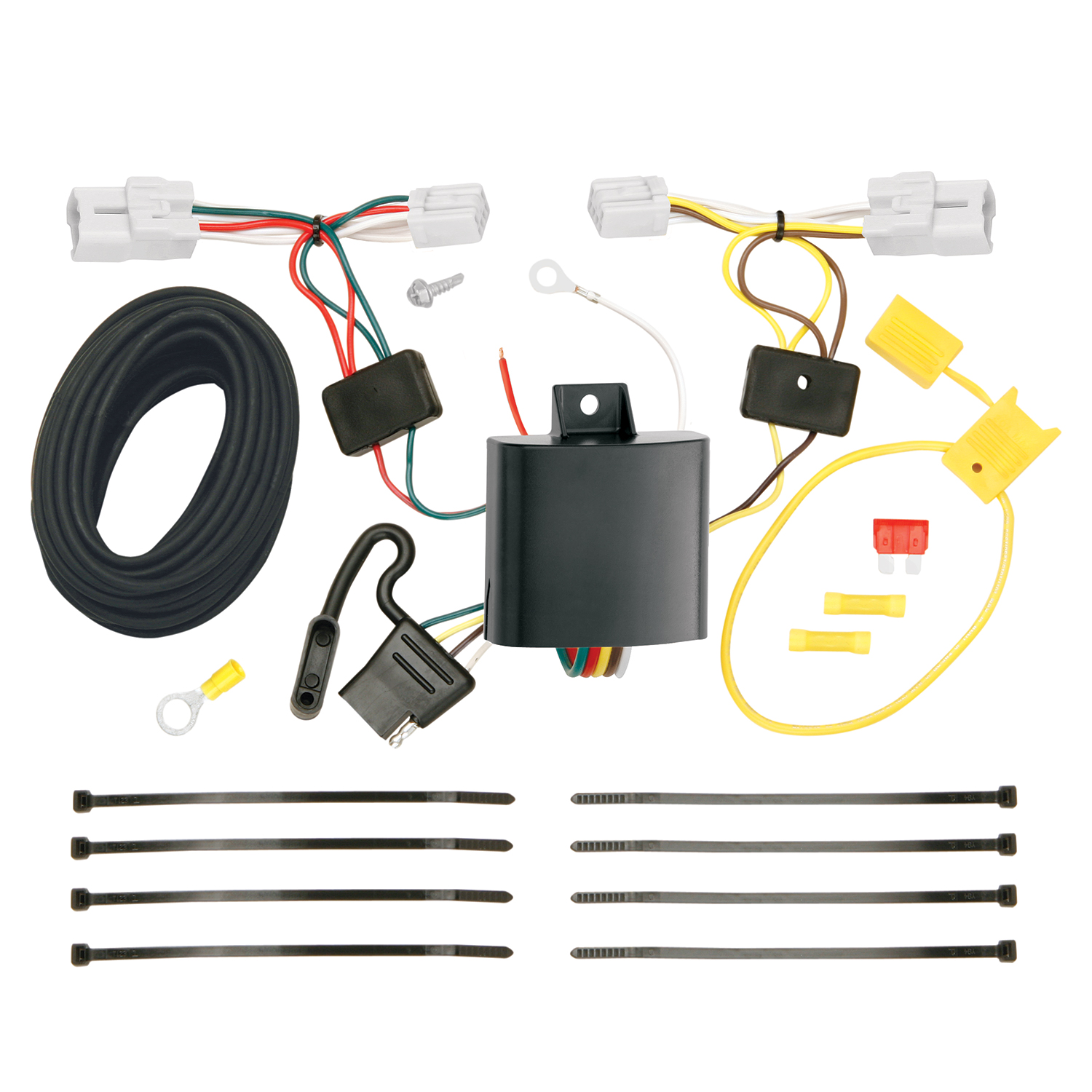 2012-2016 Subaru Impreza Sedan, Except WRX & WRX STi Draw-tite Class 1 Trailer Hitch, 1-1/4 Inch Square Receiver Bundle w/ Plug-n-Play T-One Wiring Harness thumbnail 1