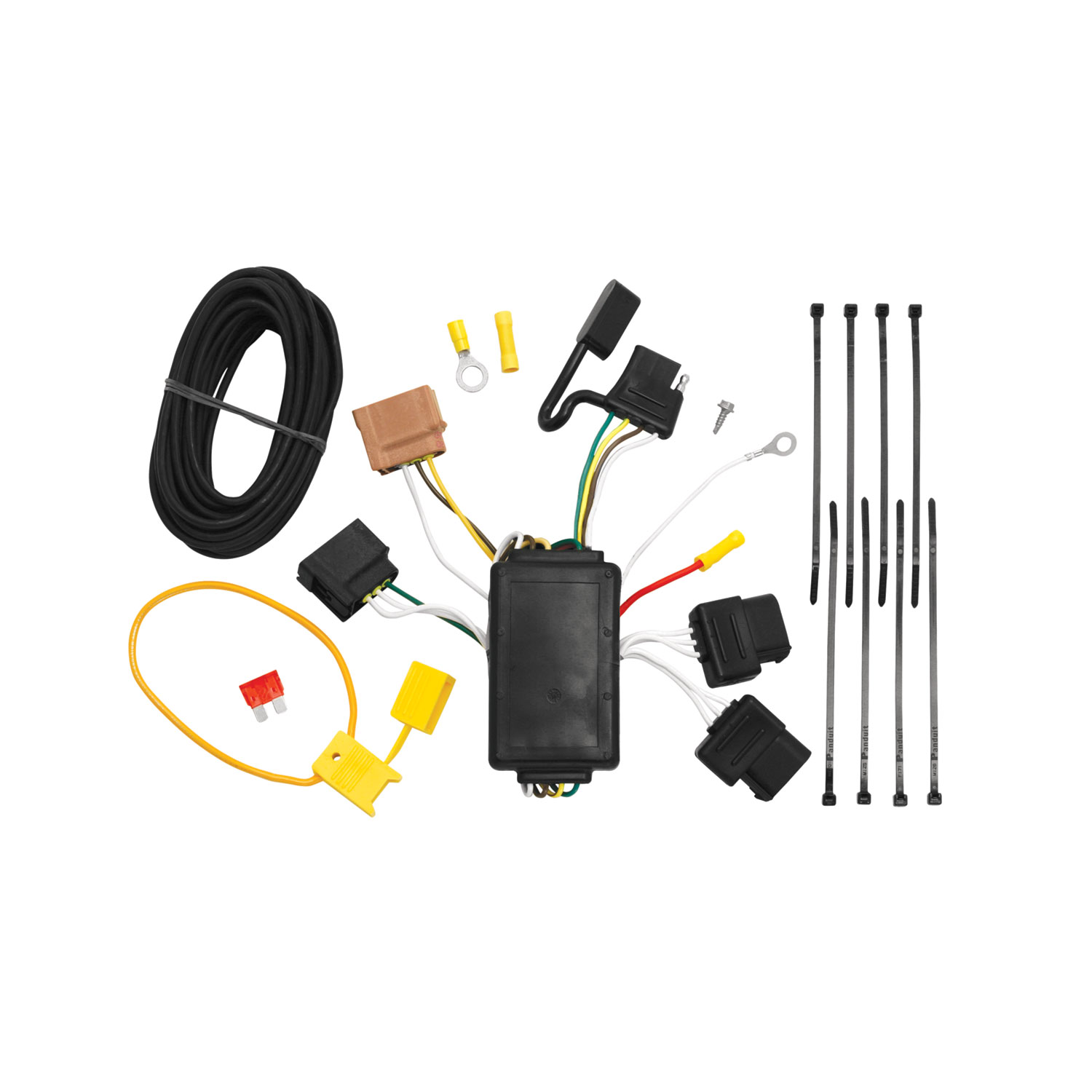 2010-2012 Ford Fusion Draw-tite Class 1 Trailer Hitch, 1-1/4 Inch Square Receiver Bundle w/ Plug-n-Play T-One Wiring Harness thumbnail 1