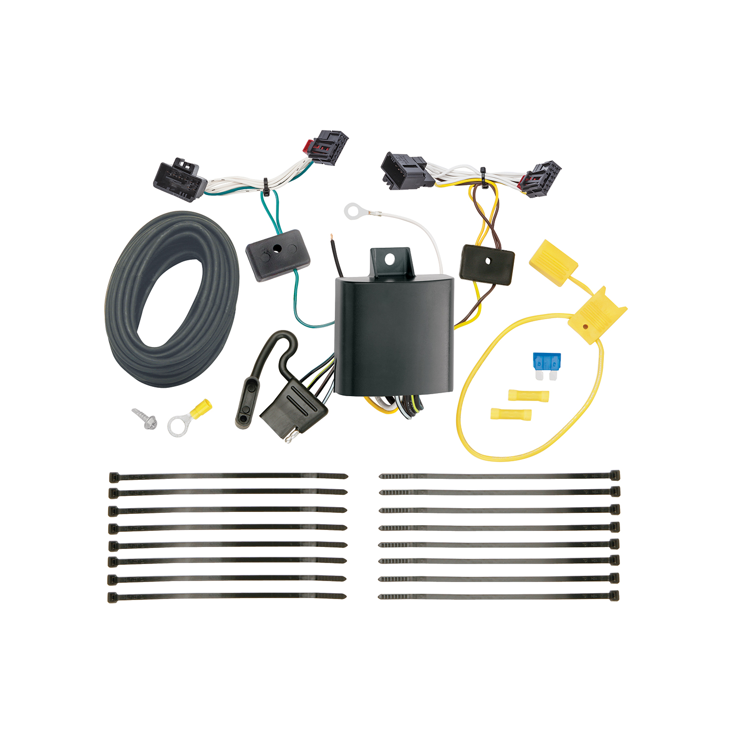 2016-2019 Volkswagen Passat SE & SEL Only Draw-tite Class 1 Trailer Hitch, 1-1/4 Inch Square Receiver Bundle w/ Plug-n-Play T-One Wiring Harness thumbnail 1