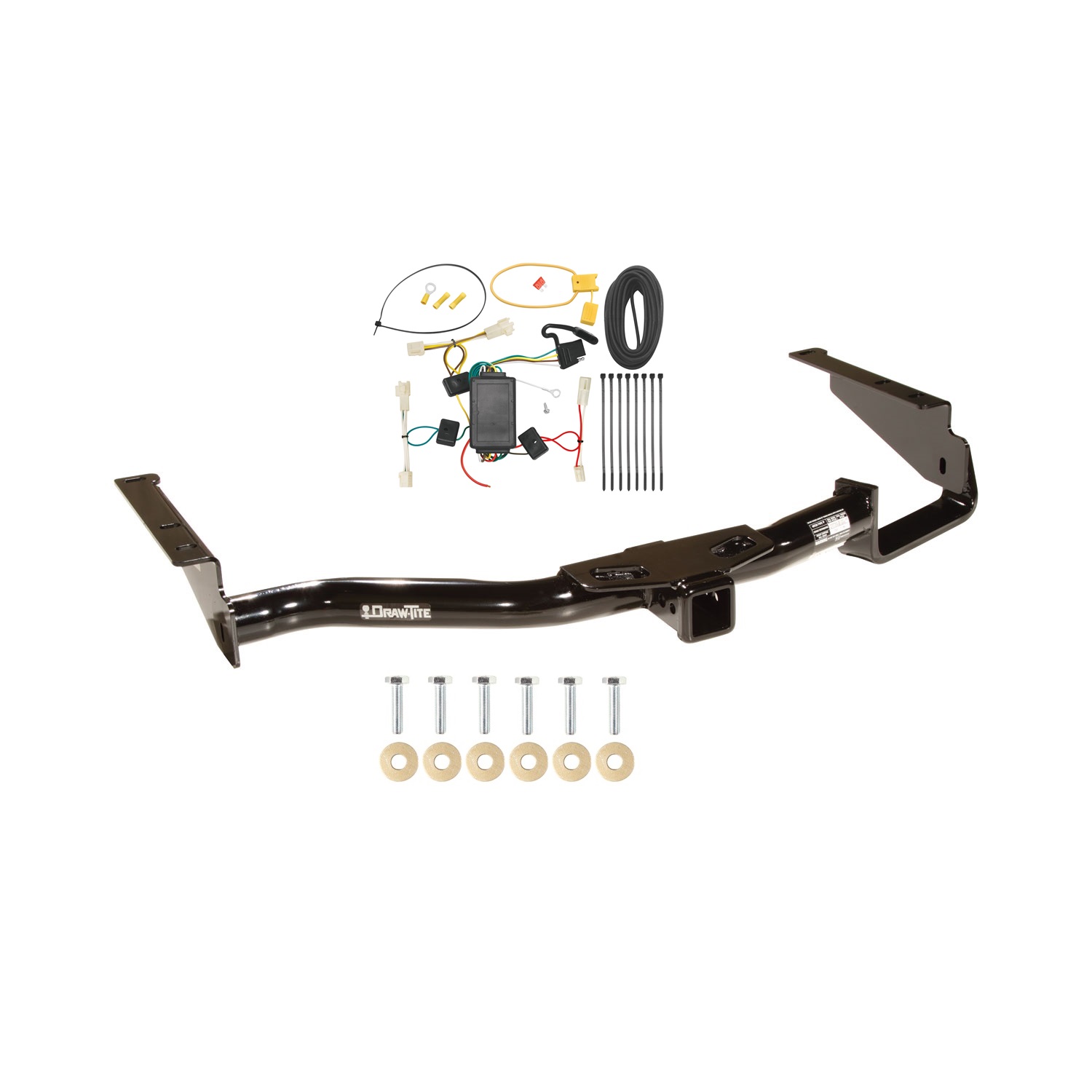 2007-2009 Lexus RX350 Draw-tite Class 3 Trailer Hitch, 2 Inch Square Receiver Bundle w/ Plug-n-Play T-One Wiring Harness thumbnail 0