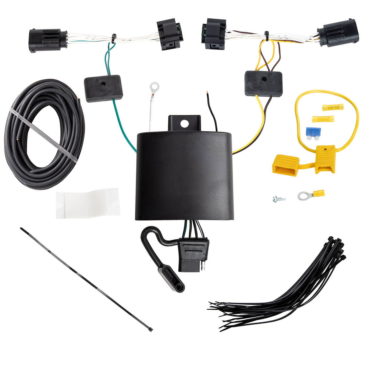 2018-2023 Alfa Romeo Stelvio Except Quadrifoglio Draw-tite Class 3 Trailer Hitch, 2 Inch Square Receiver Bundle w/ Plug-n-Play T-One Wiring Harness thumbnail 1