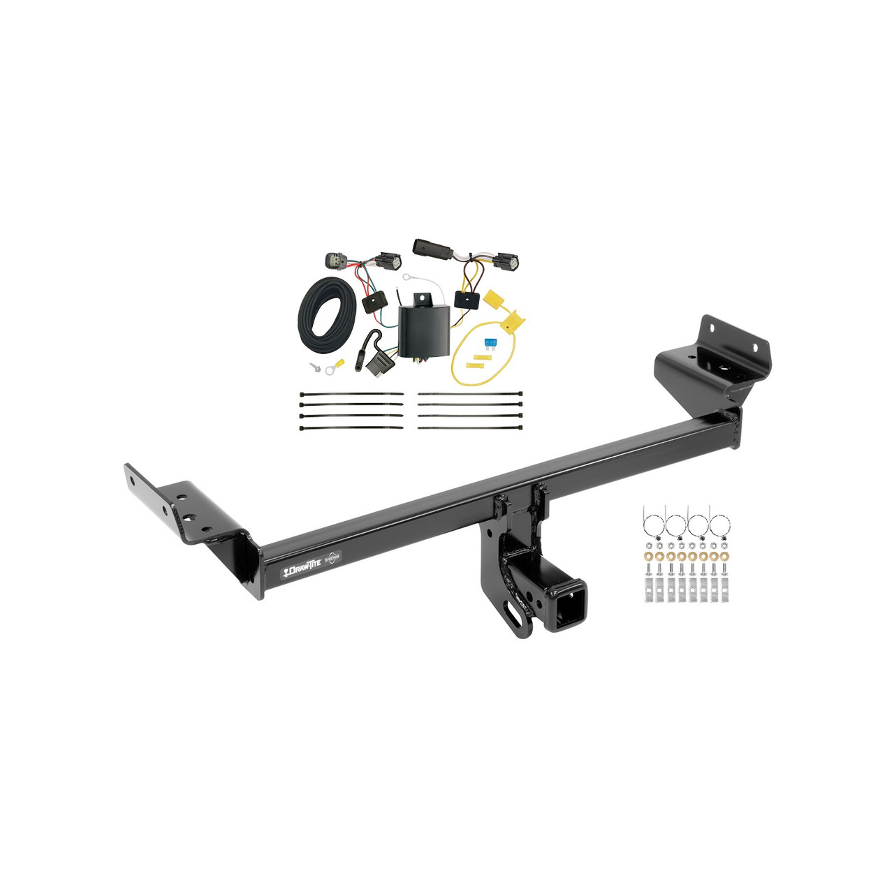 2015-2018 Ford Edge Titanium and Sport Draw-tite Class 3 Trailer Hitch, 2 Inch Square Receiver Bundle w/ Plug-n-Play T-One Wiring Harness thumbnail 0