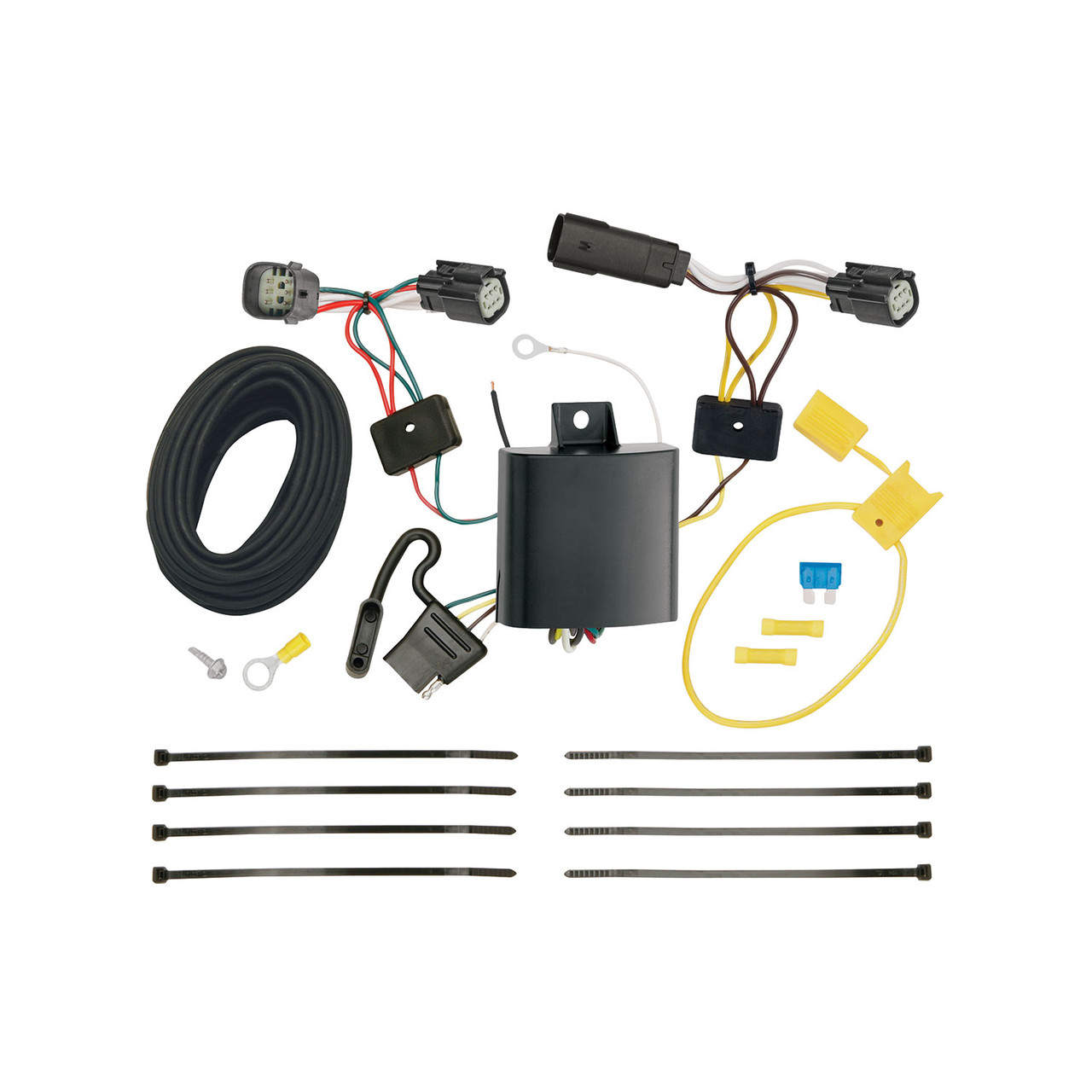 2015-2018 Ford Edge Titanium and Sport Draw-tite Class 3 Trailer Hitch, 2 Inch Square Receiver Bundle w/ Plug-n-Play T-One Wiring Harness thumbnail 1