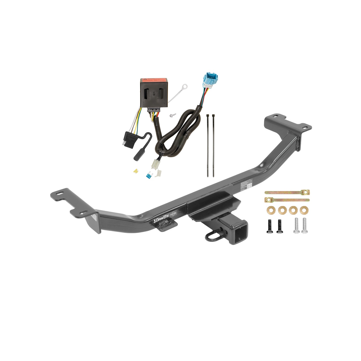 2013-2018 Acura RDX Draw-tite Class 3 Trailer Hitch, 2 Inch Square Receiver Bundle w/ Plug-n-Play T-One Wiring Harness thumbnail 0