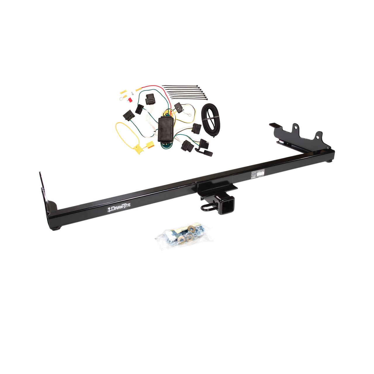 2004-2007 Mercury Monterey Draw-tite Class 3 Trailer Hitch, 2 Inch Square Receiver Bundle w/ Plug-n-Play T-One Wiring Harness thumbnail 0