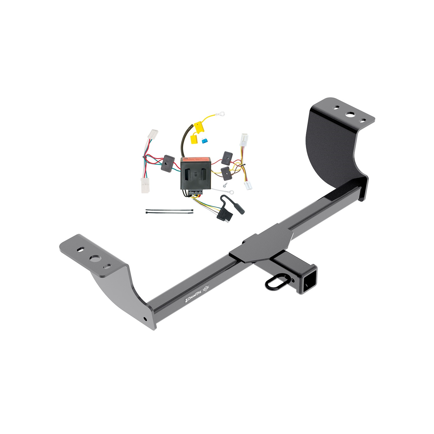 2011-2014 Dodge Charger Draw-tite Class 3 Trailer Hitch, 2 Inch Square Receiver Bundle w/ Plug-n-Play T-One Wiring Harness thumbnail 0