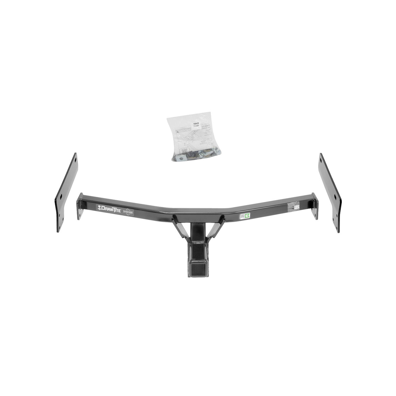 2015-2017 Lincoln MKC Draw-tite Class 3 Trailer Hitch, 2 Inch Square Receiver Bundle w/ Plug-n-Play T-One Wiring Harness thumbnail 7
