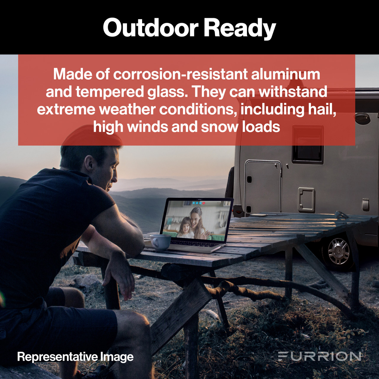 Furrion 100W Portable Kickstand Solar Panel - PWM Bundle Kit #FSPK10MWT-BL thumbnail 3