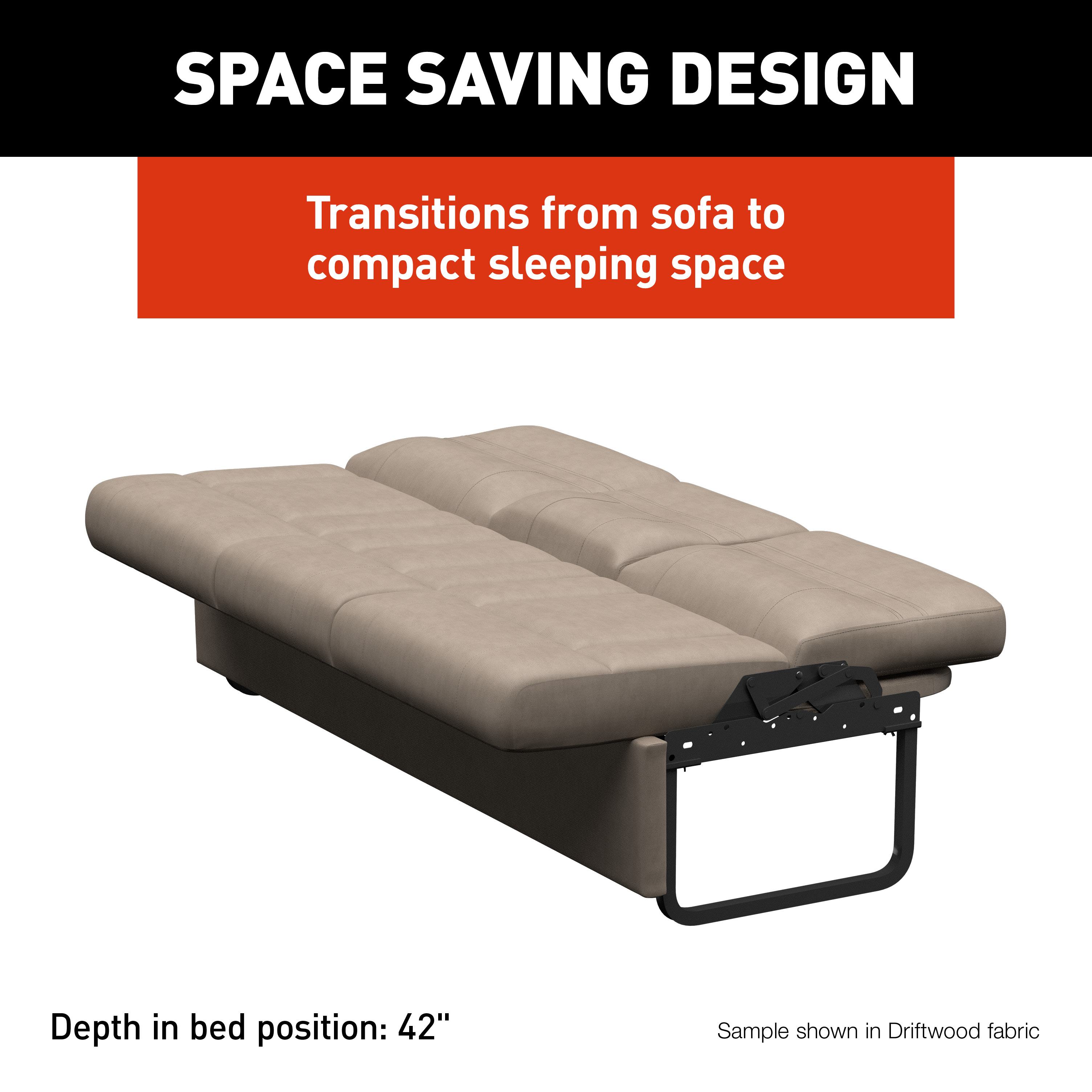 Thomas Payne Signature Thomas Payne® Signature RV Jackknife Sleeper Sofa - 68" Satula #2024044394 thumbnail 6