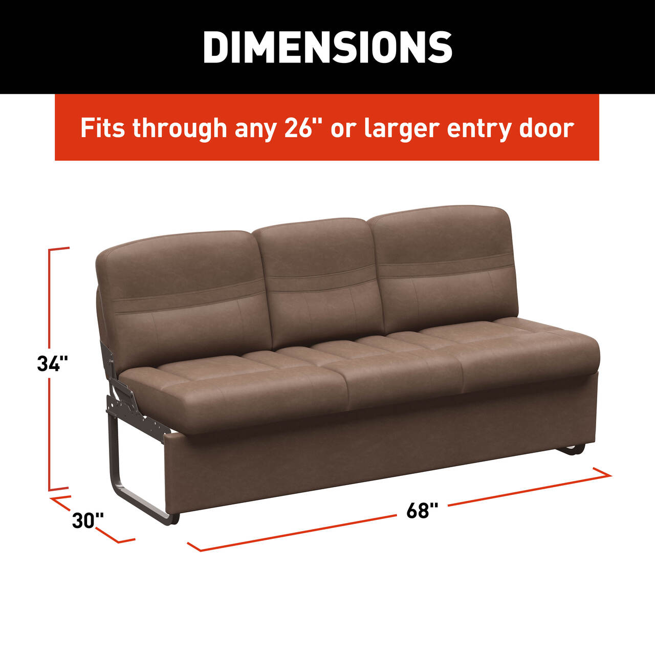 Thomas Payne Signature Thomas Payne® Signature RV Jackknife Sleeper Sofa - 68" Satula #2024044394 thumbnail 7