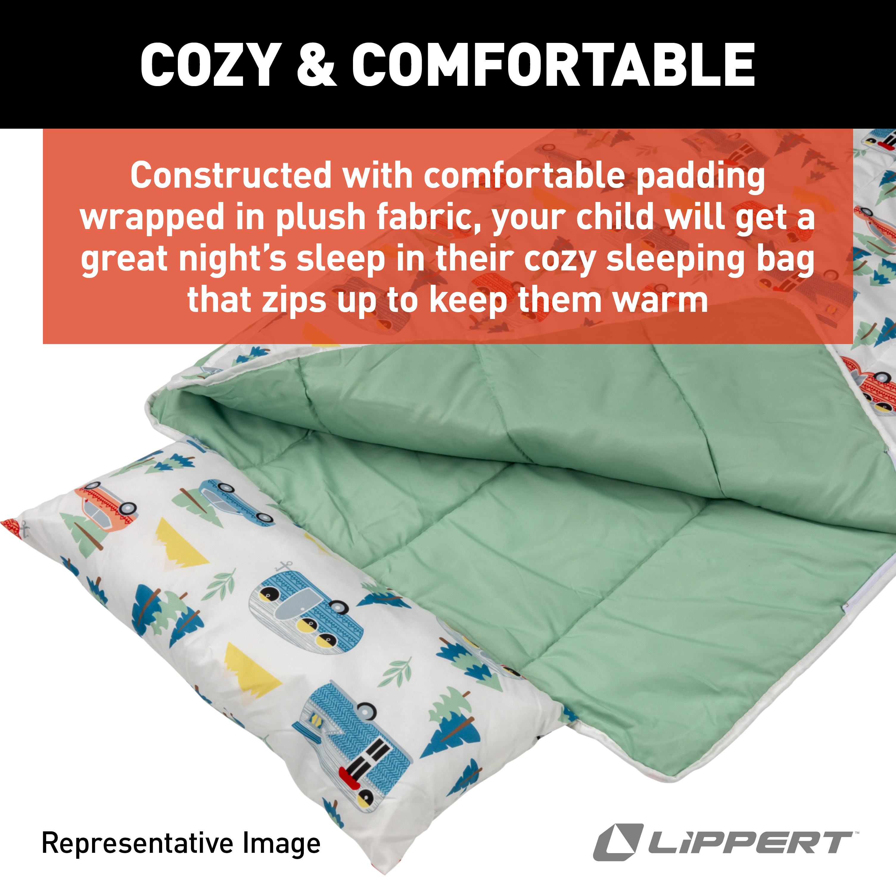Thomas Payne Lippert Sleeping Bag for Children - Road Trip #2022107837 thumbnail 6