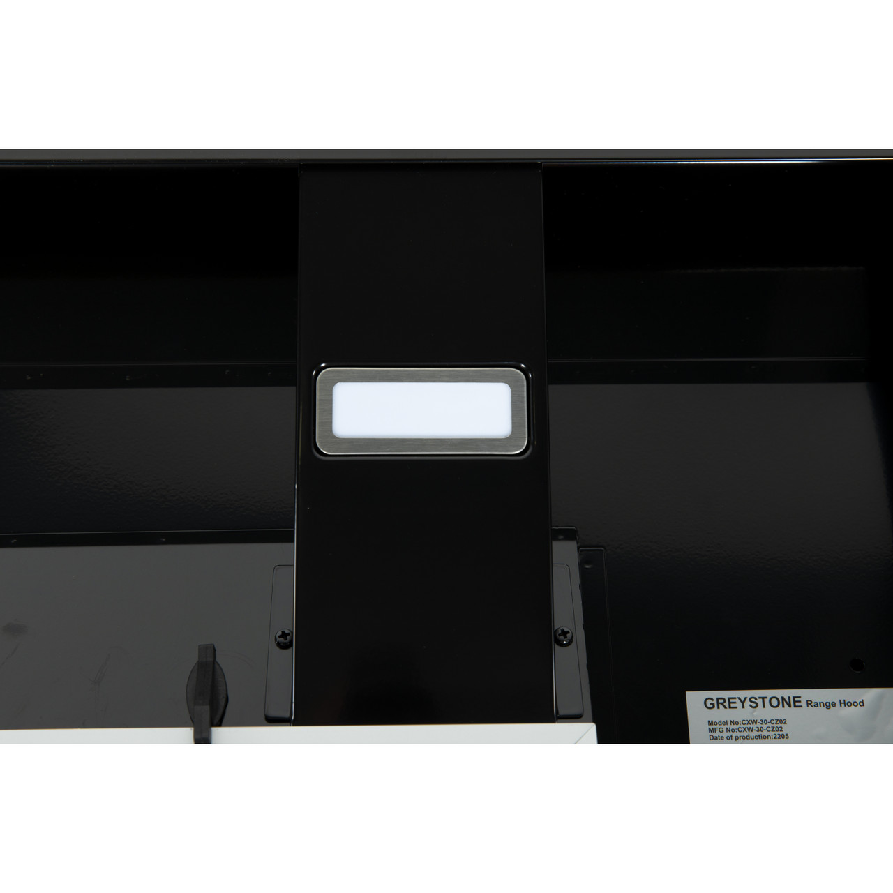 Greystone 22 Inch 12 Volt Black with Stainless Steel Front Range Hood #2022302223 thumbnail 3