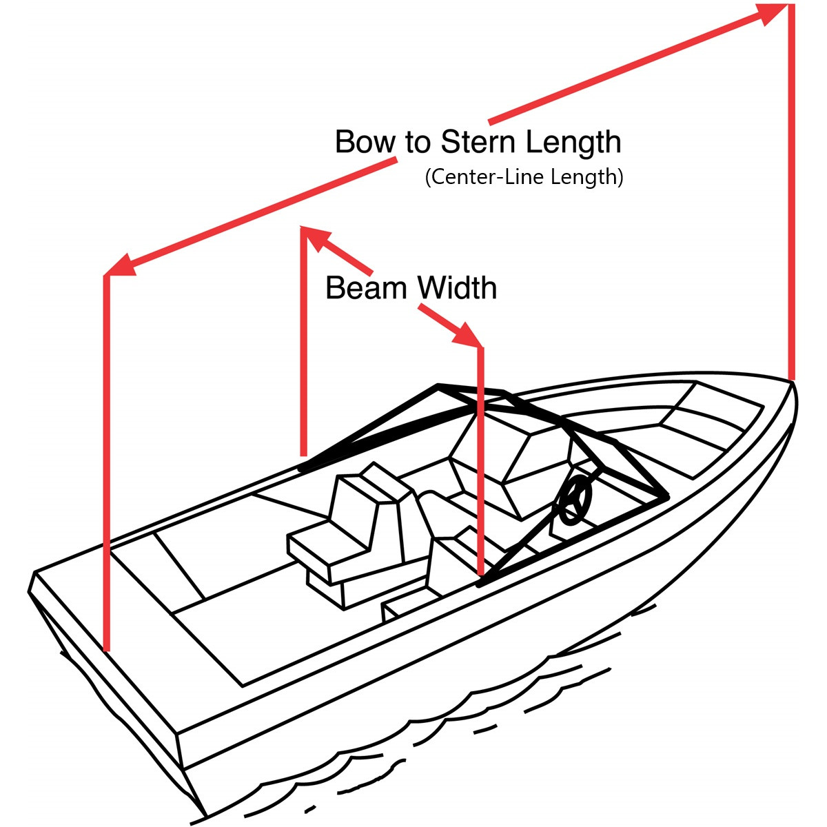 Taylor Made Trailerite Semi-Custom European V-Hull Bowrider 23'5''-24'4'' AT 102'' Boat Cover, Cranberry Hot Shot #70247OY thumbnail 4