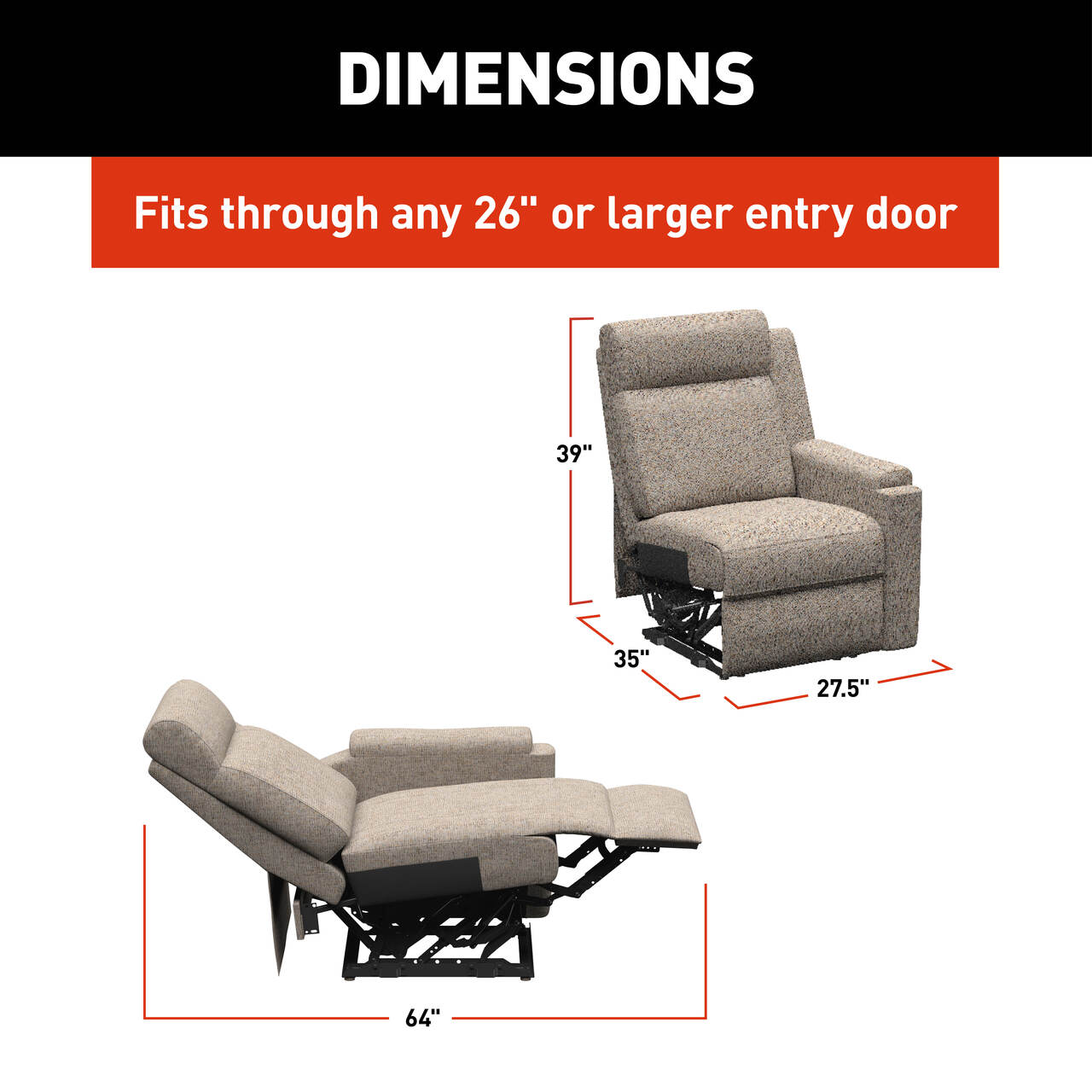 Thomas Payne Signature Thomas Payne® Signature Heritage Series RV Theater Seating Recliner - Left Arm, Dellmead #2024044112 thumbnail 6