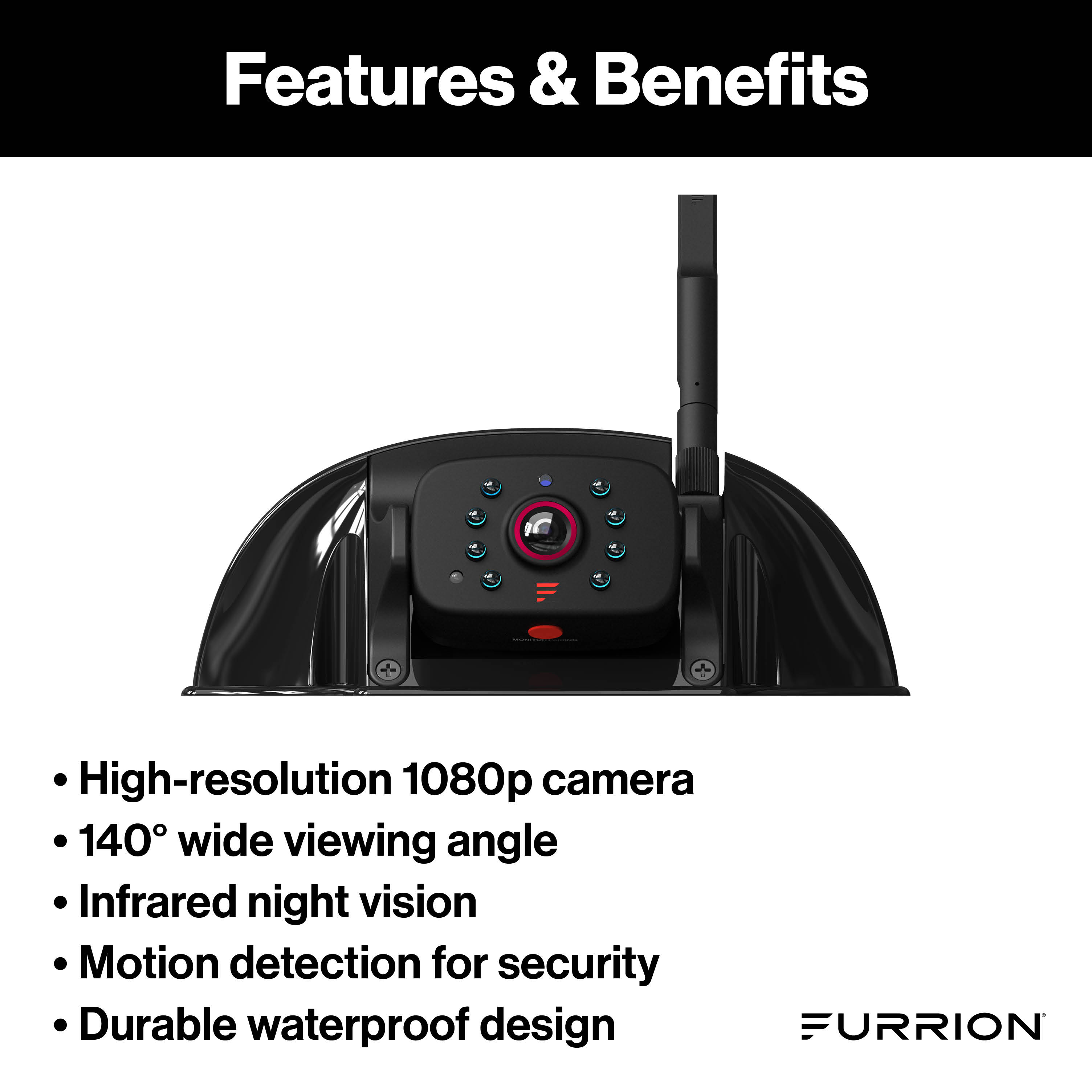Furrion Vision S®+ RV Observation System - Sharkfin Camera with Bracket #2021124484 thumbnail 2
