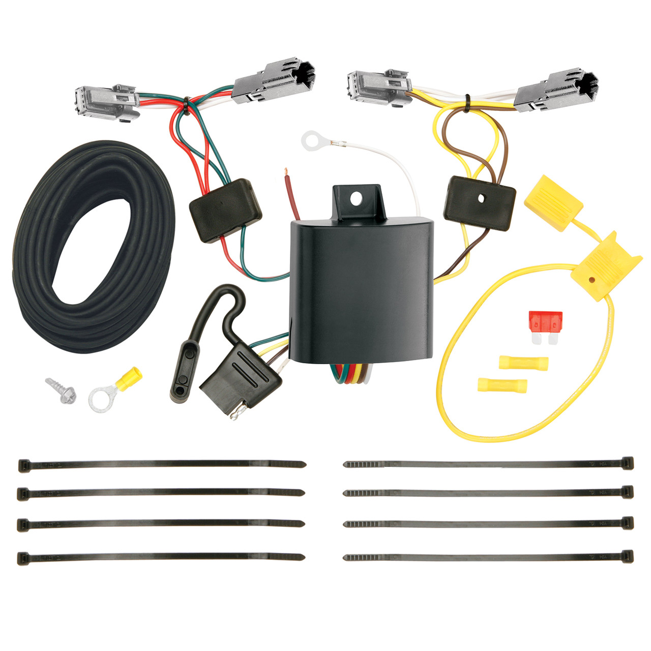 2014-2015 Chevrolet Malibu LTZ Except Canada Models Draw-tite Class 2 Trailer Hitch, 1-1/4 Inch Square Receiver Bundle w/ Plug-n-Play T-One Wiring Harness thumbnail 1
