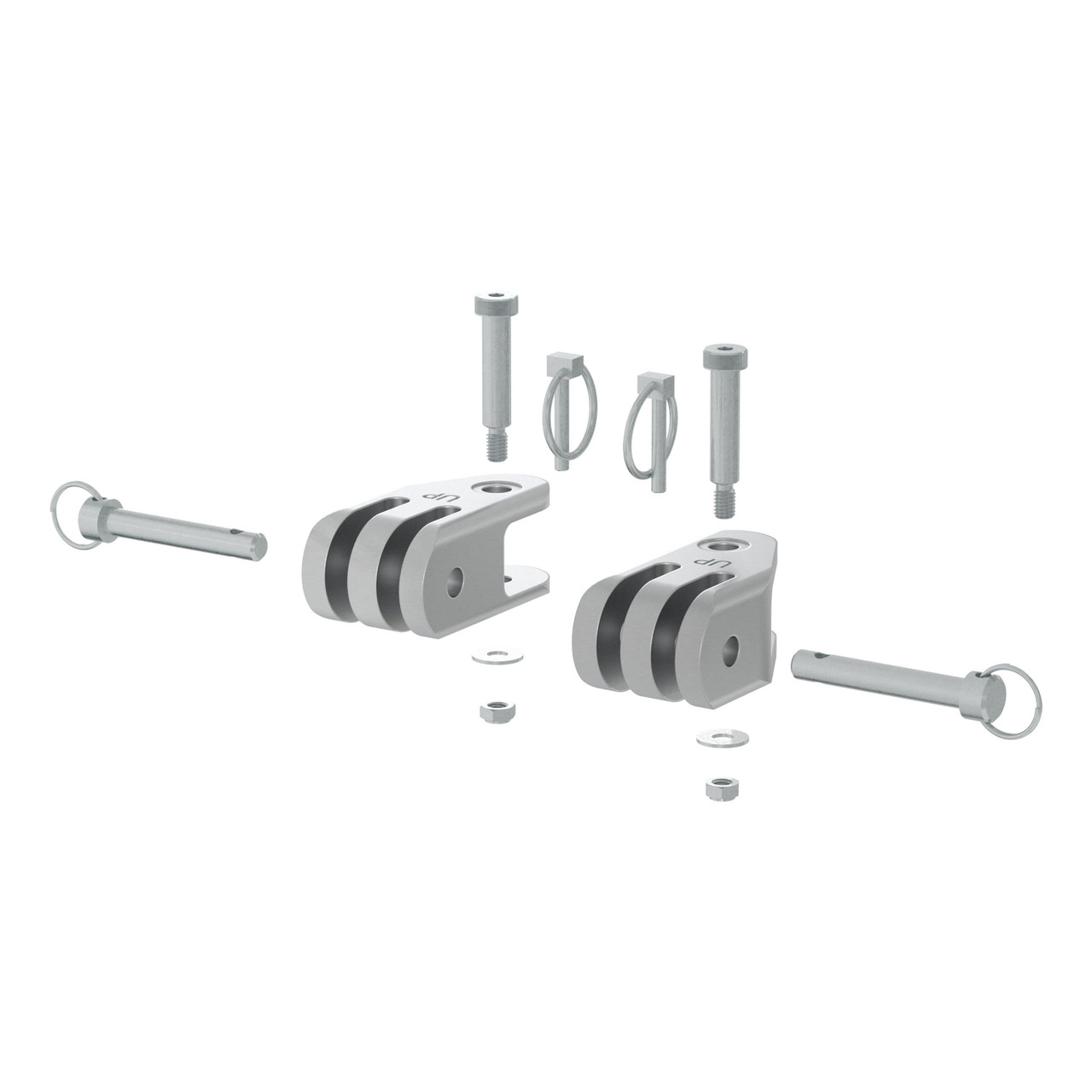 CURT 70011 Rambler Heavy-Duty 3-Lug Shackle Ends, 2 Pack thumbnail 0