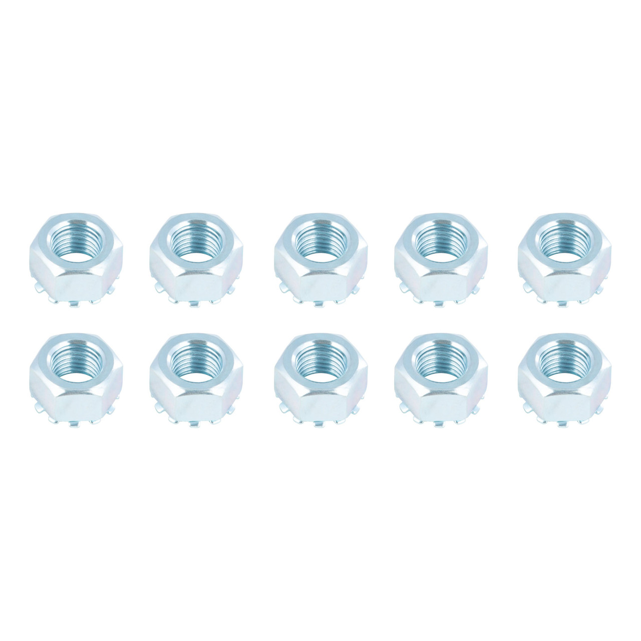 Lippert 2025027776 Trailer Brake Hex Lock Mounting Nut, 7/16"-20 Thread Size, 10 Pack thumbnail 0