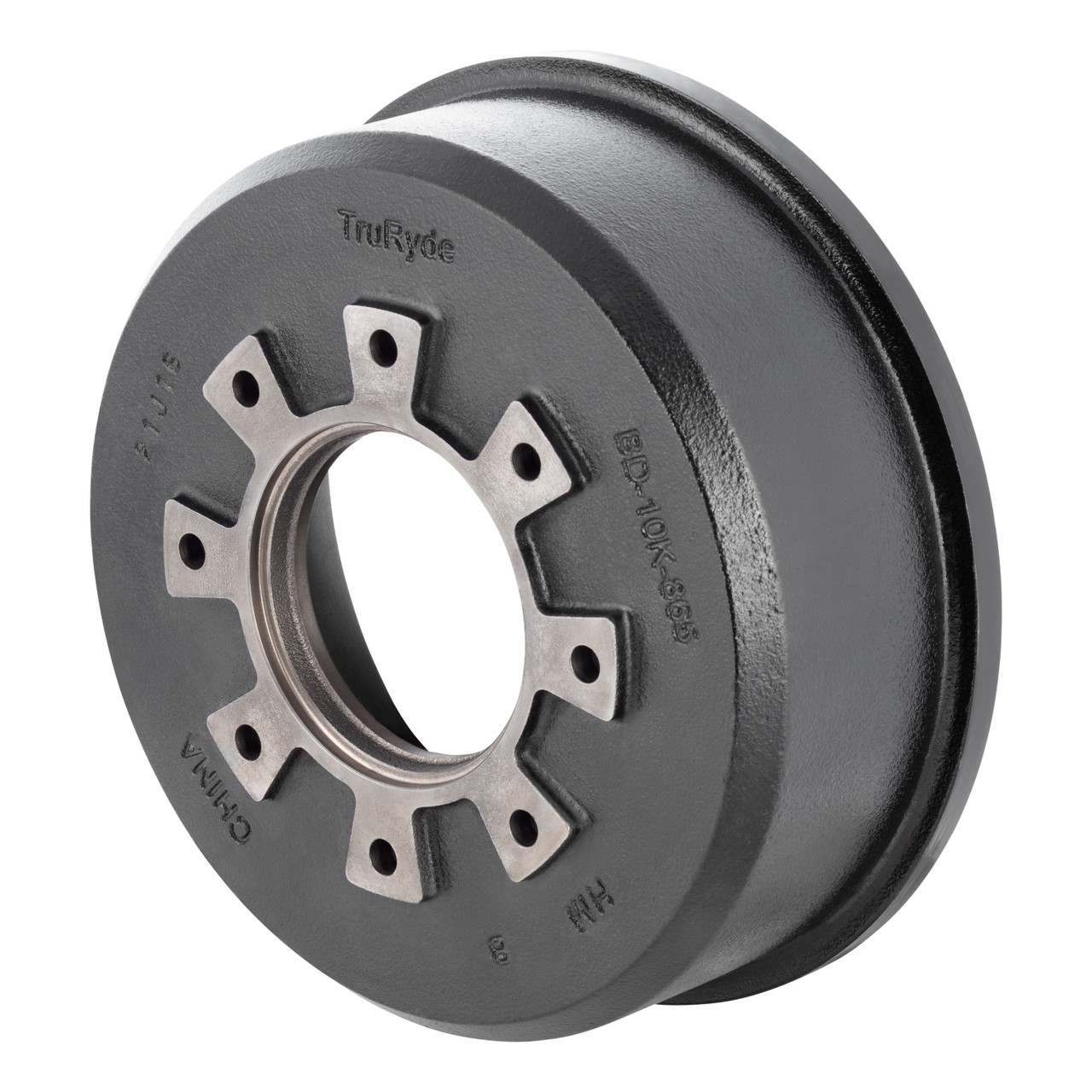 Trailer Brake Drum, 10,000-lb. Axles, 12-1/4" Brake Size, 3-3/8" Brake Width thumbnail 1