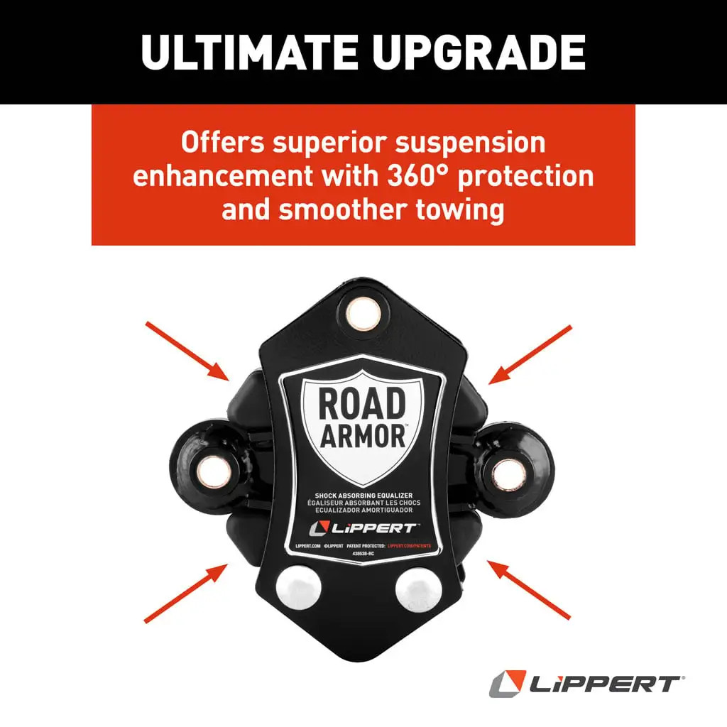 Lippert 2024115710 Road Armor Shock-Absorbing Trailer Equalizer Long Triple Axle Kit for 3,500-8,000-lb. Axles (Two Pairs) thumbnail 8