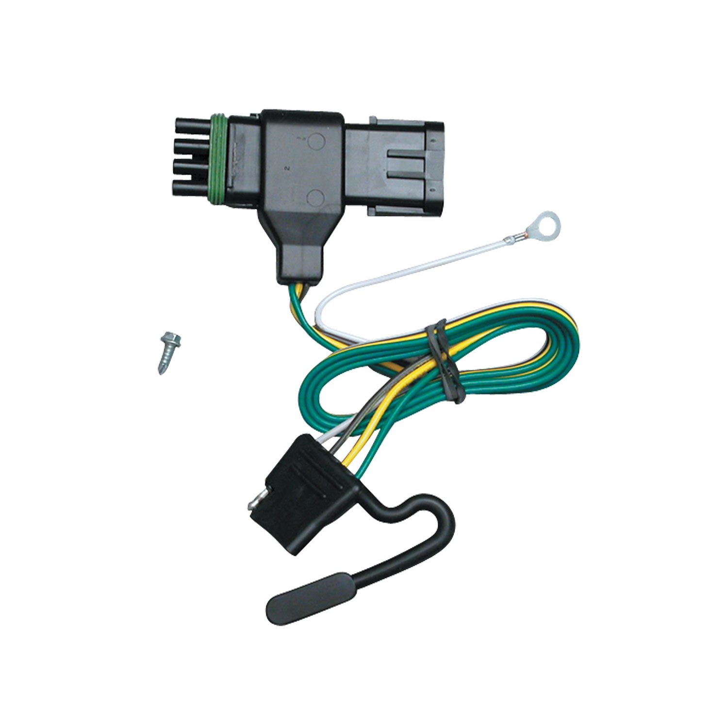 1988-1999 Chevrolet K2500 Regular & Extended Cabs Draw-tite Class 3 Trailer Hitch, 2 Inch Square Receiver Bundle w/ Plug-n-Play T-One Wiring Harness 75099 thumbnail 1