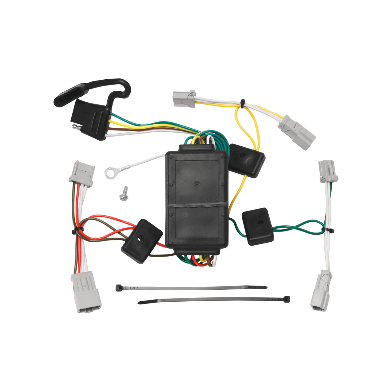 2004-2009 Mazda 3 Sedan, Except w/Grand Touring LED Taillights Draw-tite Class 1 Trailer Hitch, 1-1/4 Inch Square Receiver Bundle w/ Plug-n-Play T-One Wiring Harness thumbnail 1